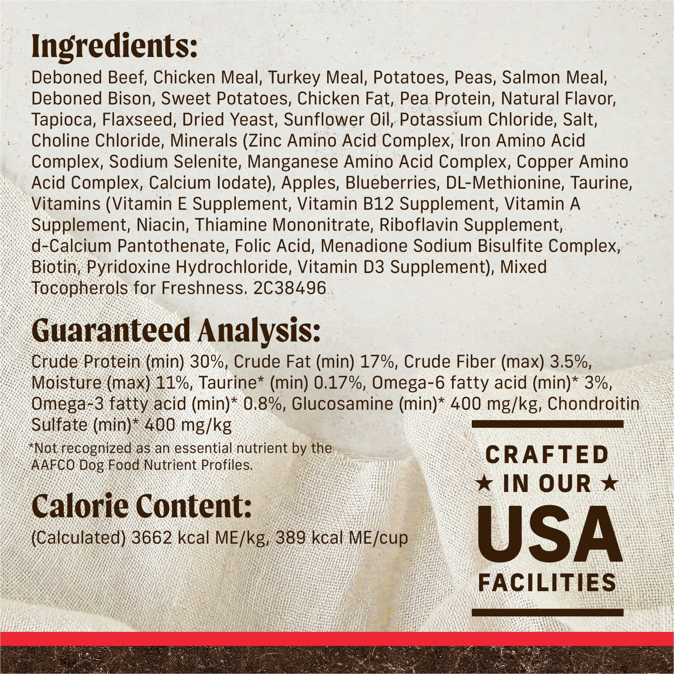 Merrick Grain-Free Dry Dog Food for Adults, High Protein Real Bison, Beef & Sweet Potato, 22 lb Bag - Image 11