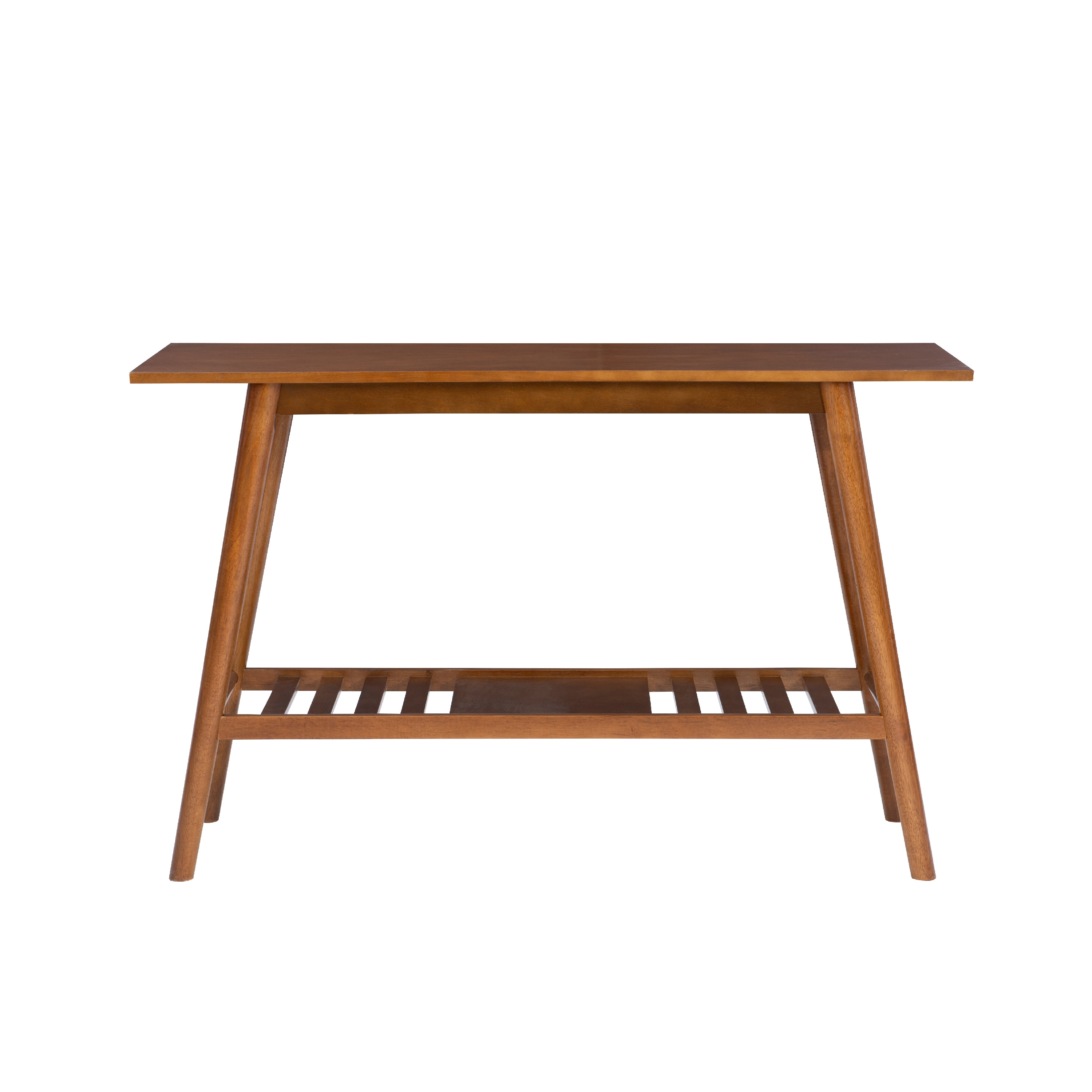 Linon Ashville Mid-Century Indoor Console Table, Walnut - Image 12
