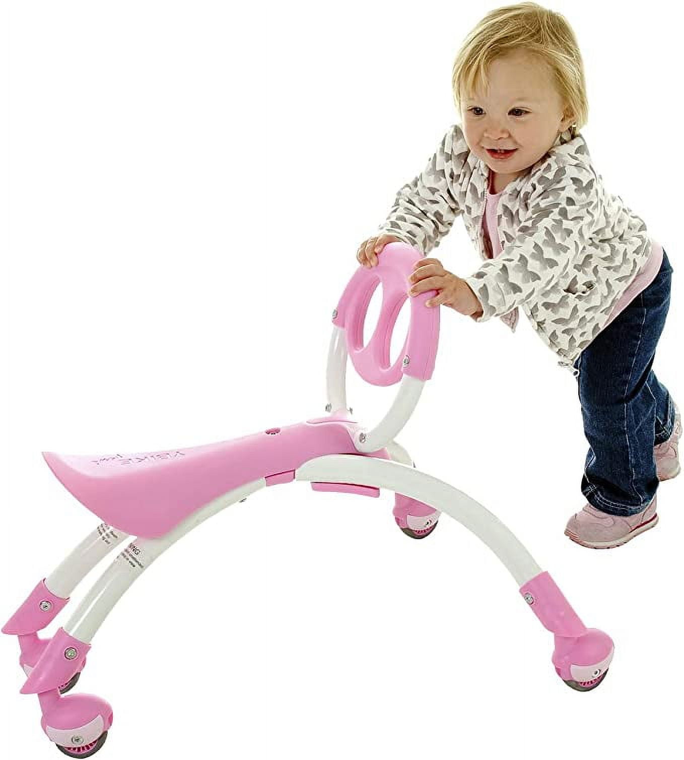 Pewi Ybike Ride On Toy and Walking Buddy Baby Walker, Pink - Image 2