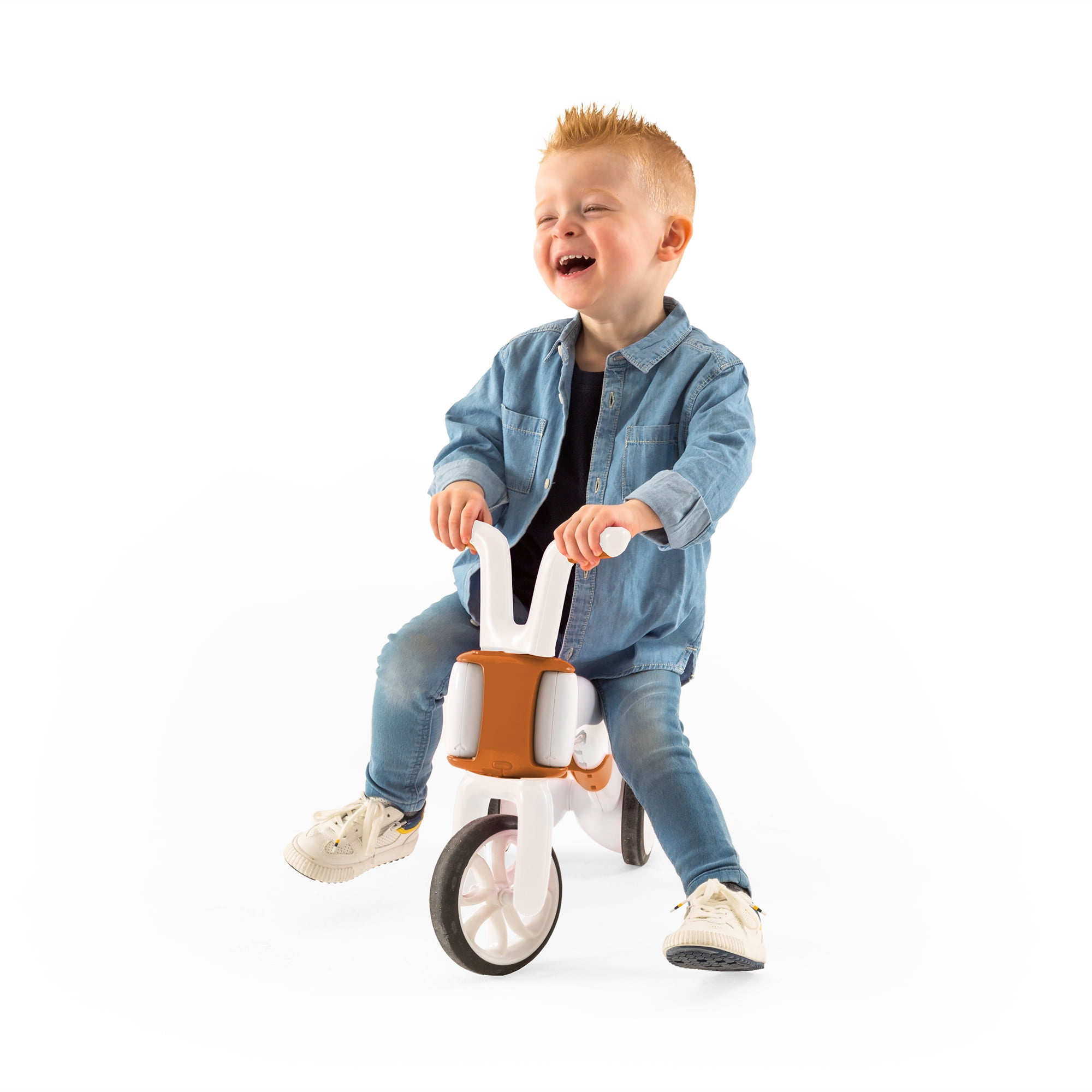 Chillafish Bunzi Gradual Balance Bike and Tricycle,6 inches, 2-in-1 Ride on Toy for 1-3 Years Old, Silent Non-Marking Wheels, Camel - Image 4