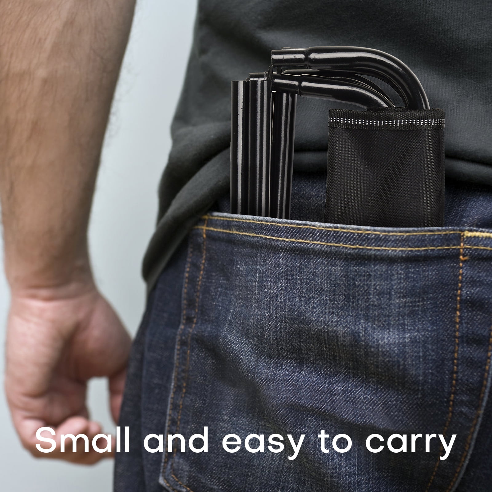 VINAUO Folding Camping Stool , Portable Camping Chair,Lightweight Camping Chairs for Adult Outdoor Fishing BBQ Hiking Black - Image 2