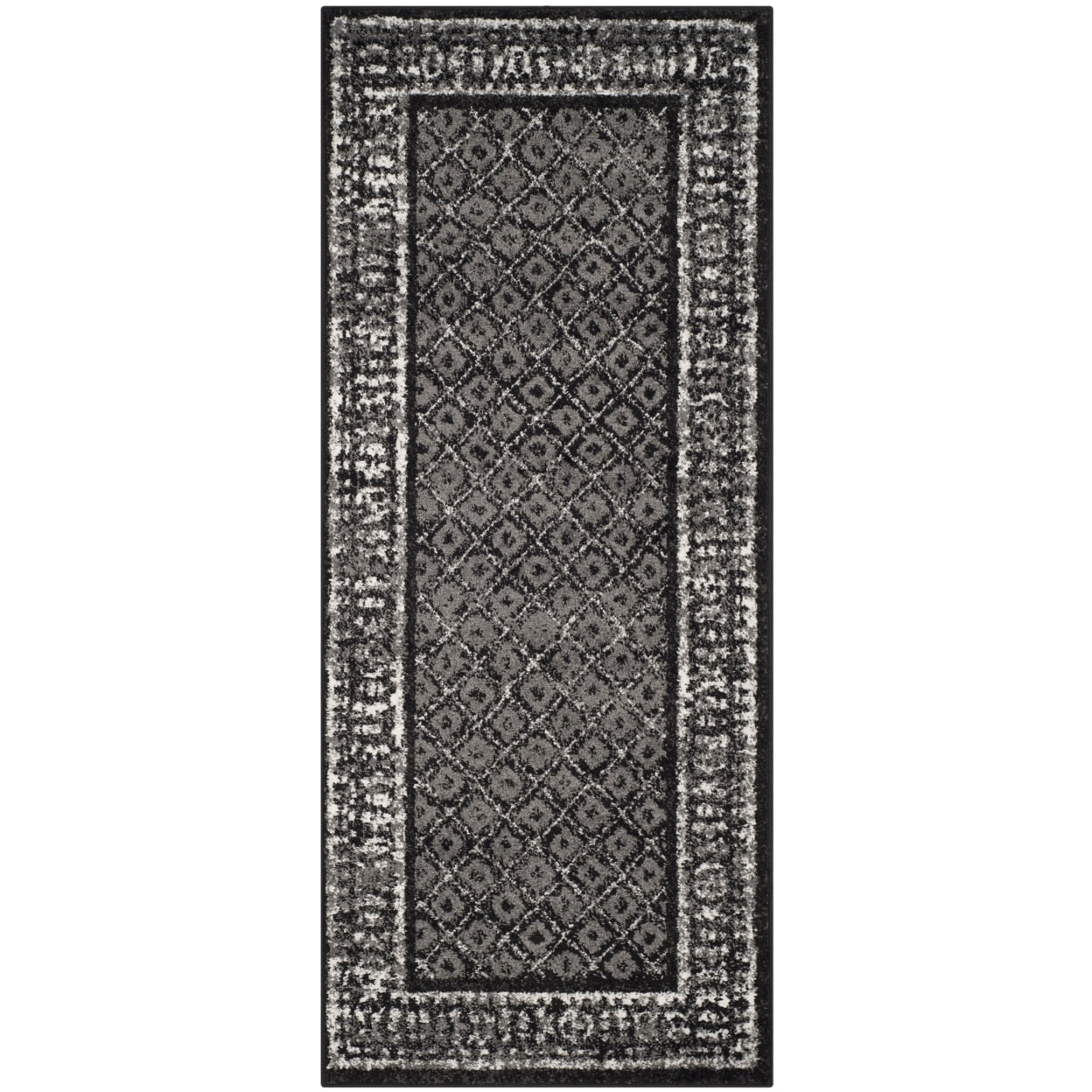 SAFAVIEH Adirondack Royston Traditional Area Rug, Black/Silver, 9' x 12' - Image 5