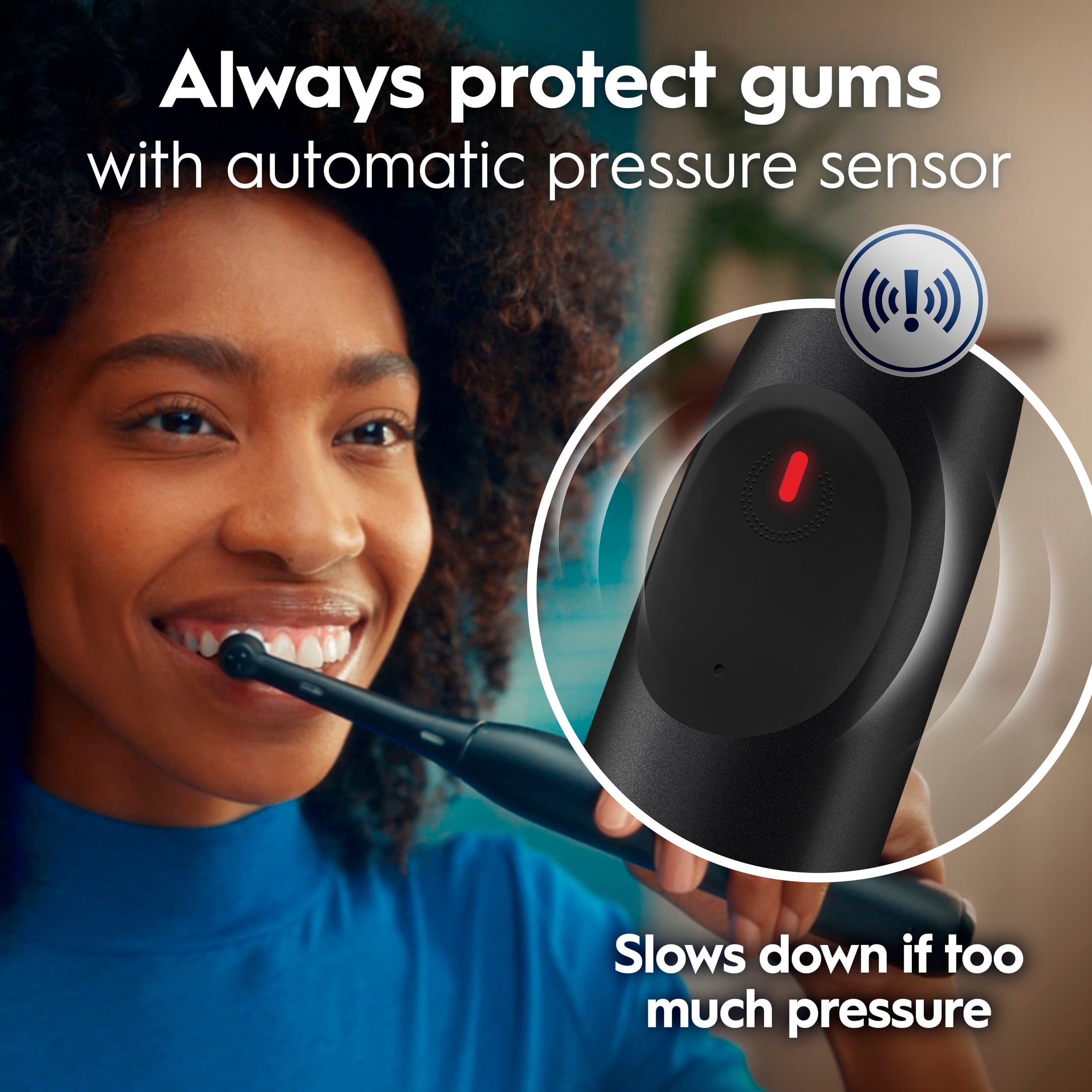 Oral-B iO Series 2 Rechargeable Electric Toothbrush for Adults & Kids 3+, Night Black, 1 Gentle Care Brush Head - Image 4