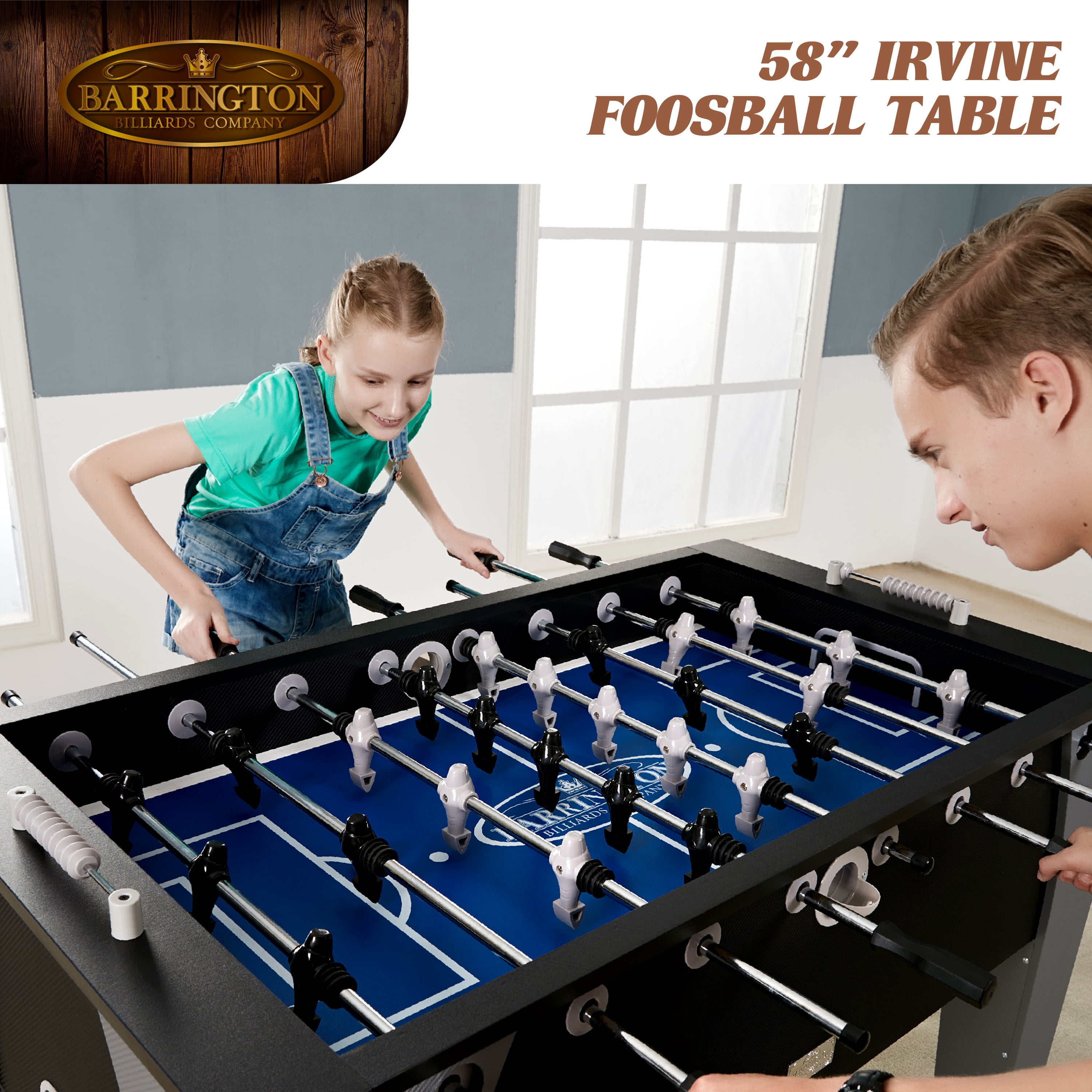 58” Irvine Foosball Table Competition Size, Soccer, Accessories included by Barrington Billiards - Image 2