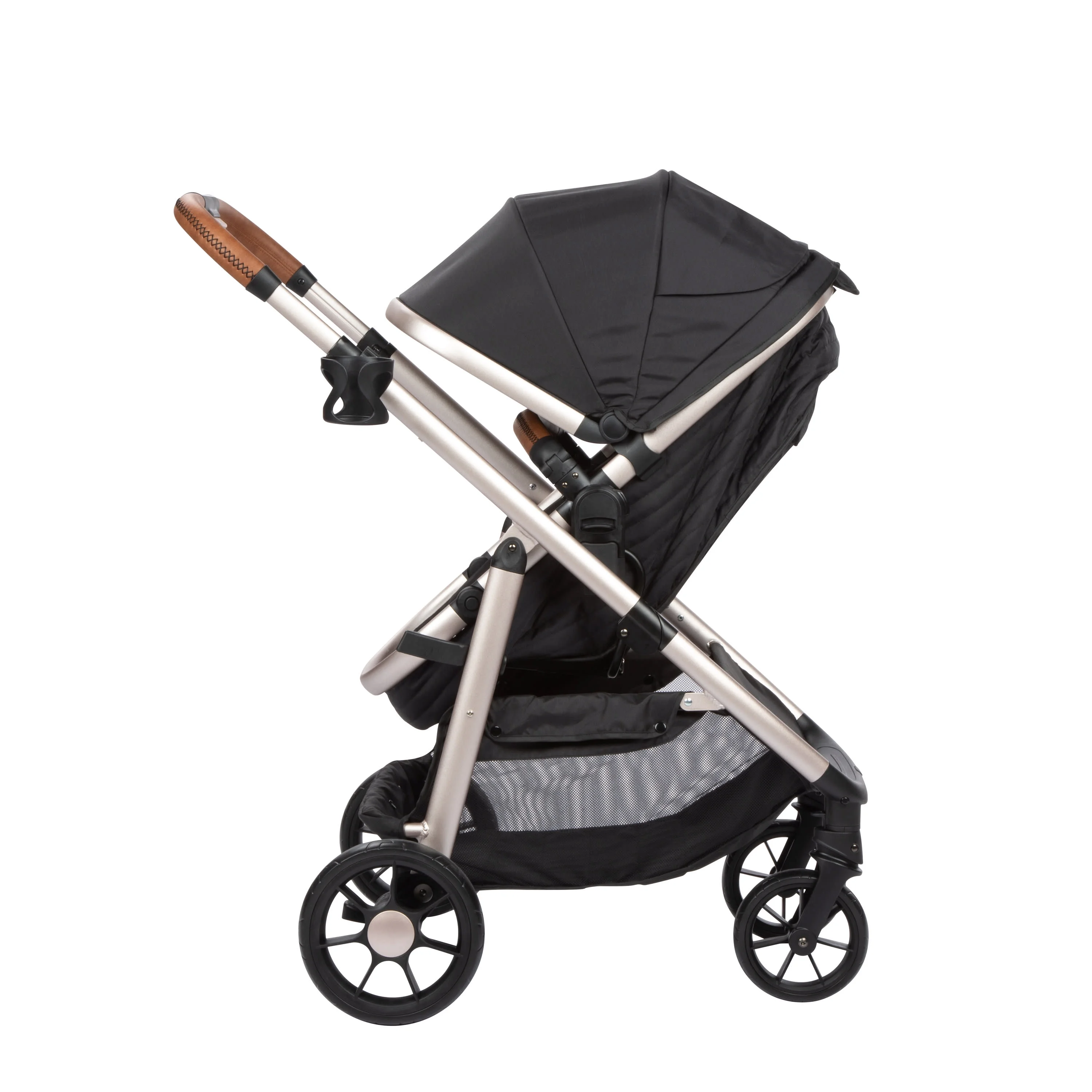 Monbebe 6-in-1 Modular Travel System, Black & Gold, Infant & Toddler, Unisex - Image 16