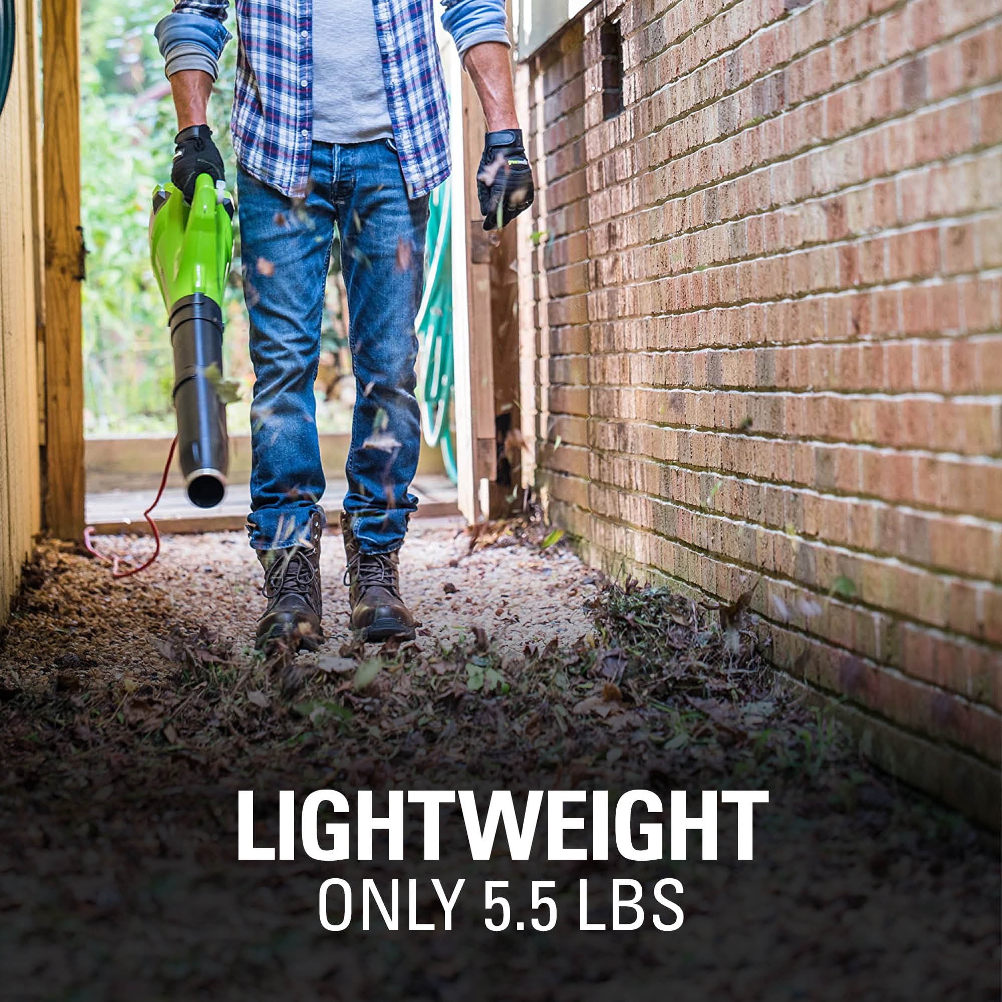 Greenworks 9 Amp 530 Cfm at 130 mph Corded Electric Axial Leaf Blower 2400902 - Image 4