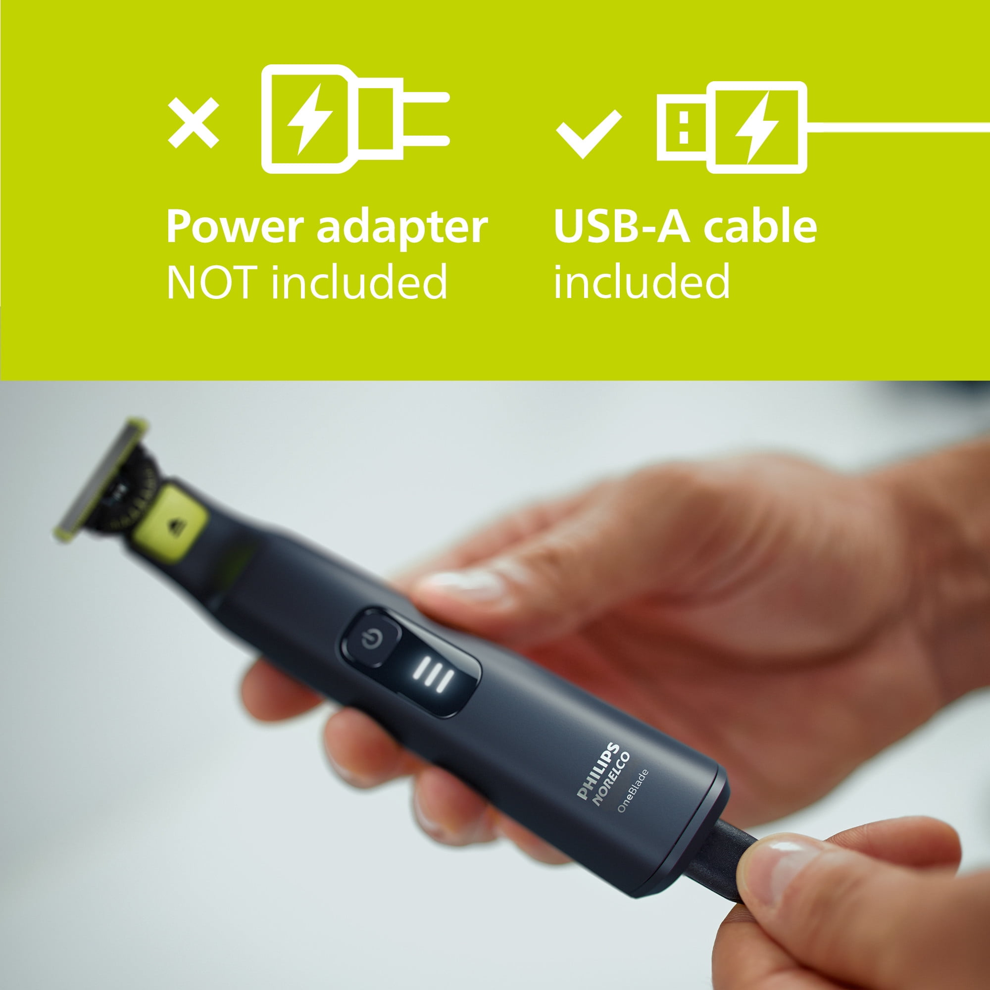 Philips Norelco Oneblade 360 Pro Hybrid Face & Body Electric Trimmer QP6542/70 - Image 2