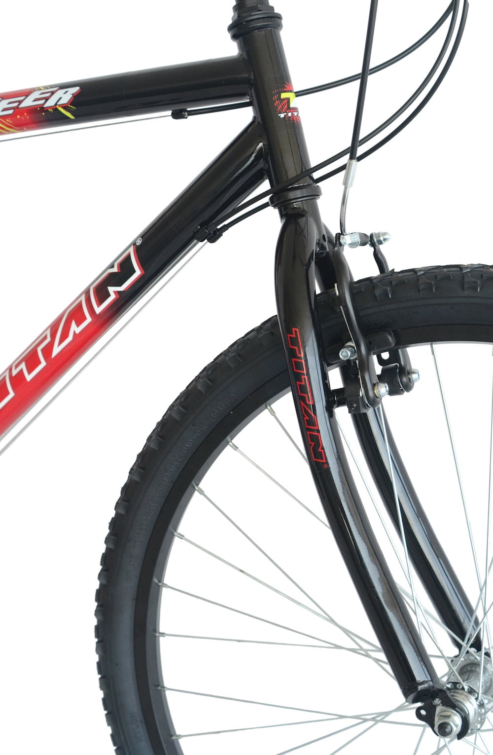 Titan Pioneer 18-Speed Men's Mountain Bike, Red - Image 3