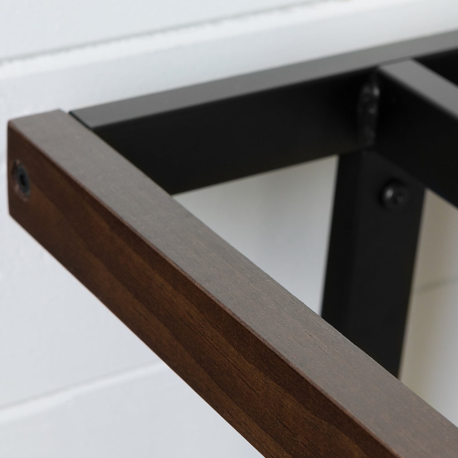 South Shore City Life Black Metal Bar Cart on Wheels - Image 7