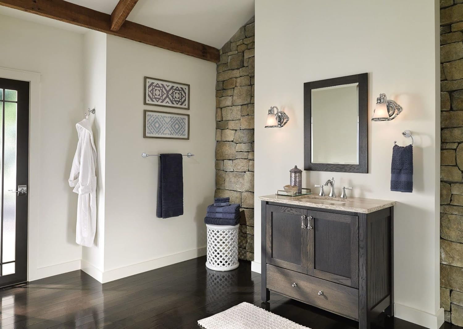 Moen Wynford Brushed Nickel Two-Handle Bathroom Faucet - Image 2