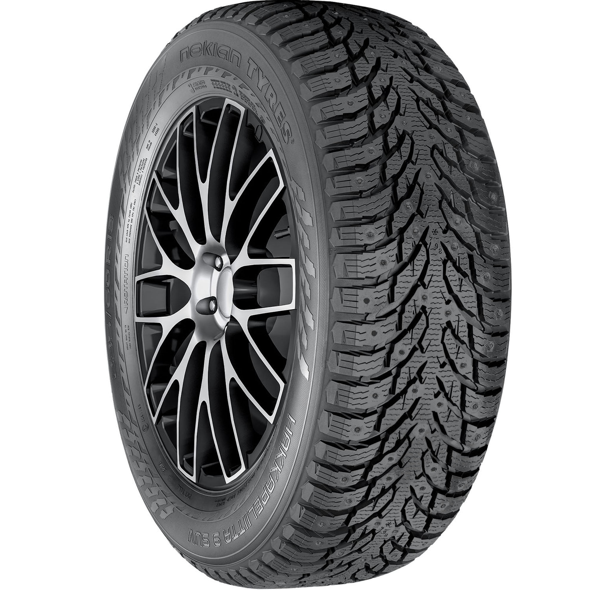 Nokian Hakkapeliitta 9 SUV Studded Winter 235/55R19 105T XL SUV/Crossover Tire - Image 5