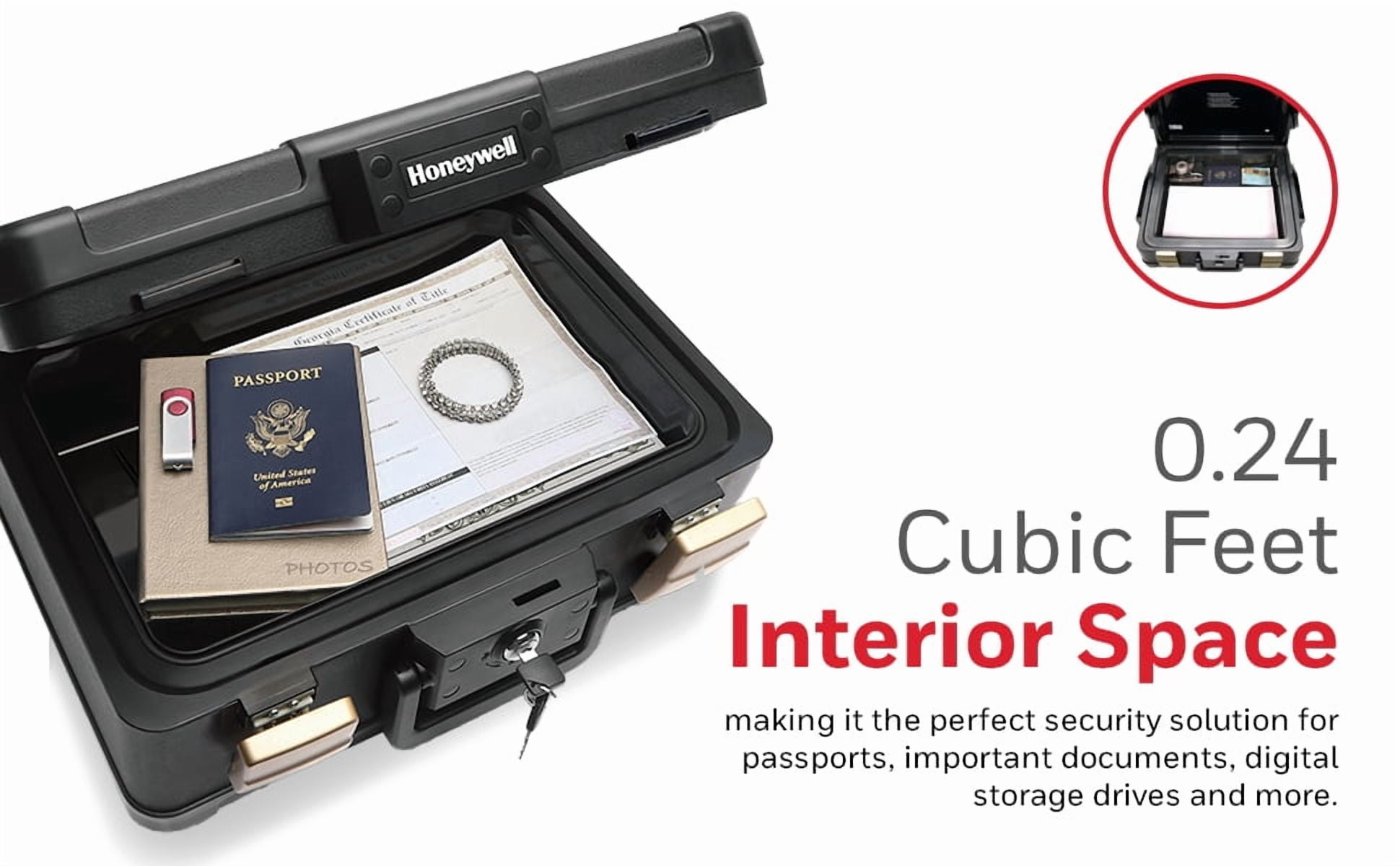 Honeywell Safes Waterproof 30-Minute Fire Chest Key Lock, Fits A4 and Legal Size 0.24 Cu ft. 1103 - Image 11