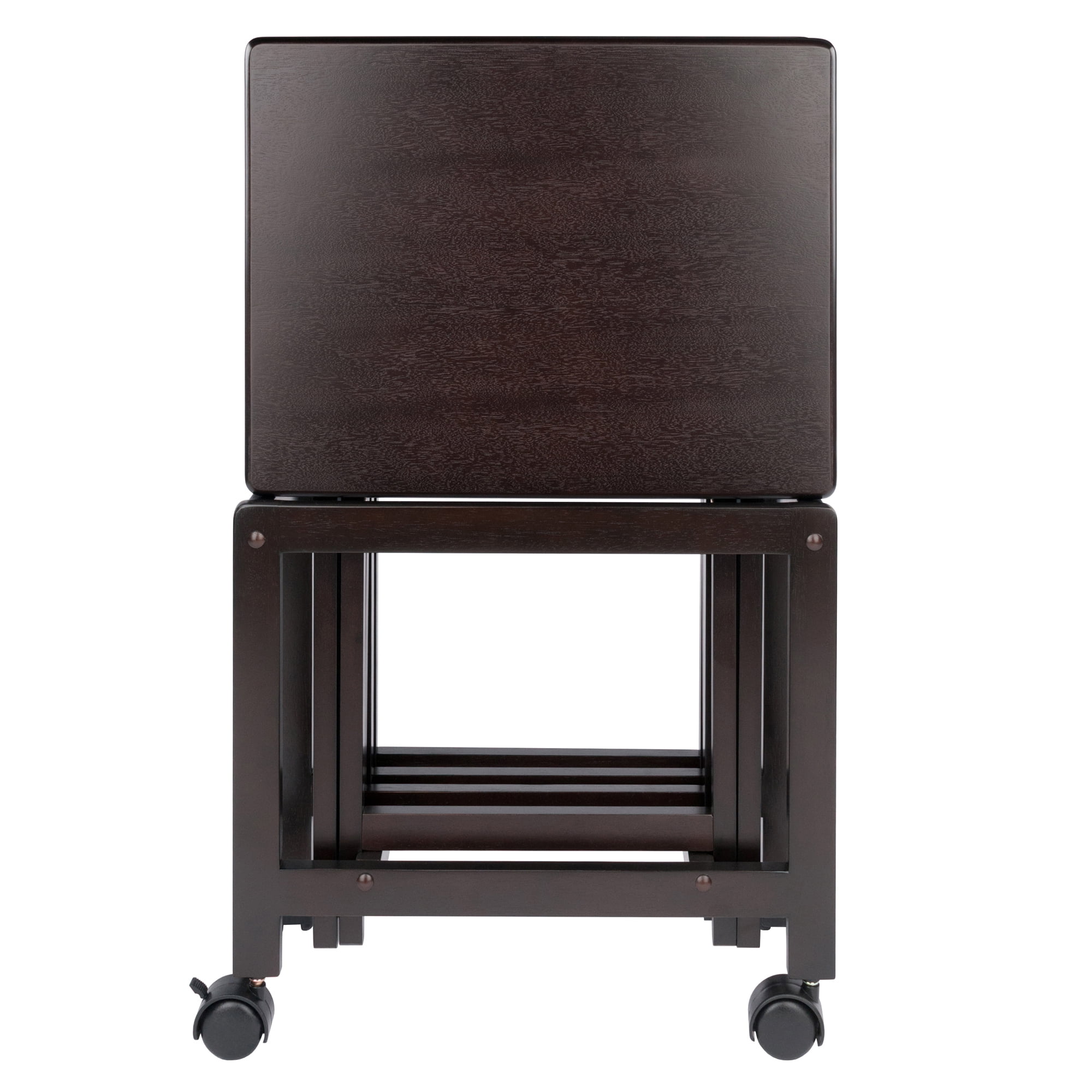 Winsome Allen 5-Pc Snack Table Set, Serving Cart, Coffee - Image 9