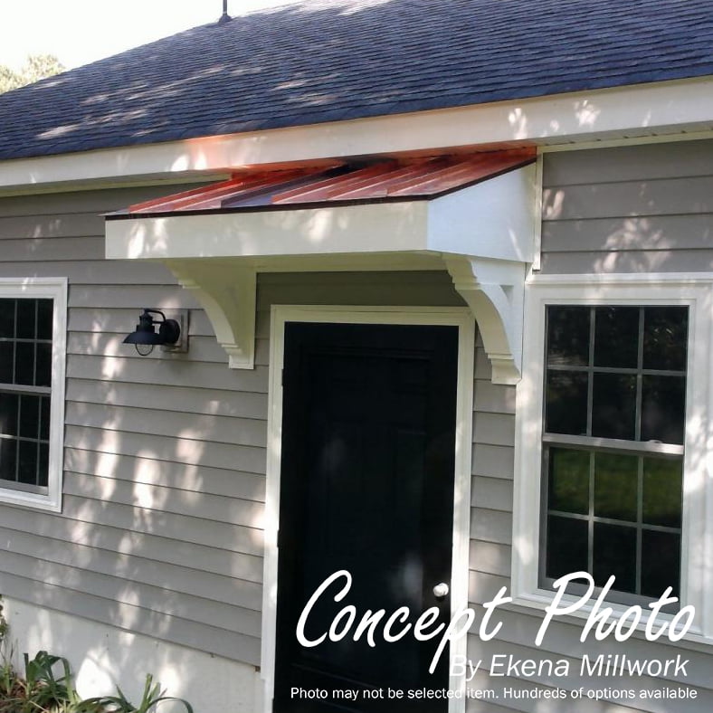 Ekena Millwork 4"W x 14"D x 18"H Merced Block Rough Sawn Bracket w/ Offset Brace, Western Red Cedar - Image 20