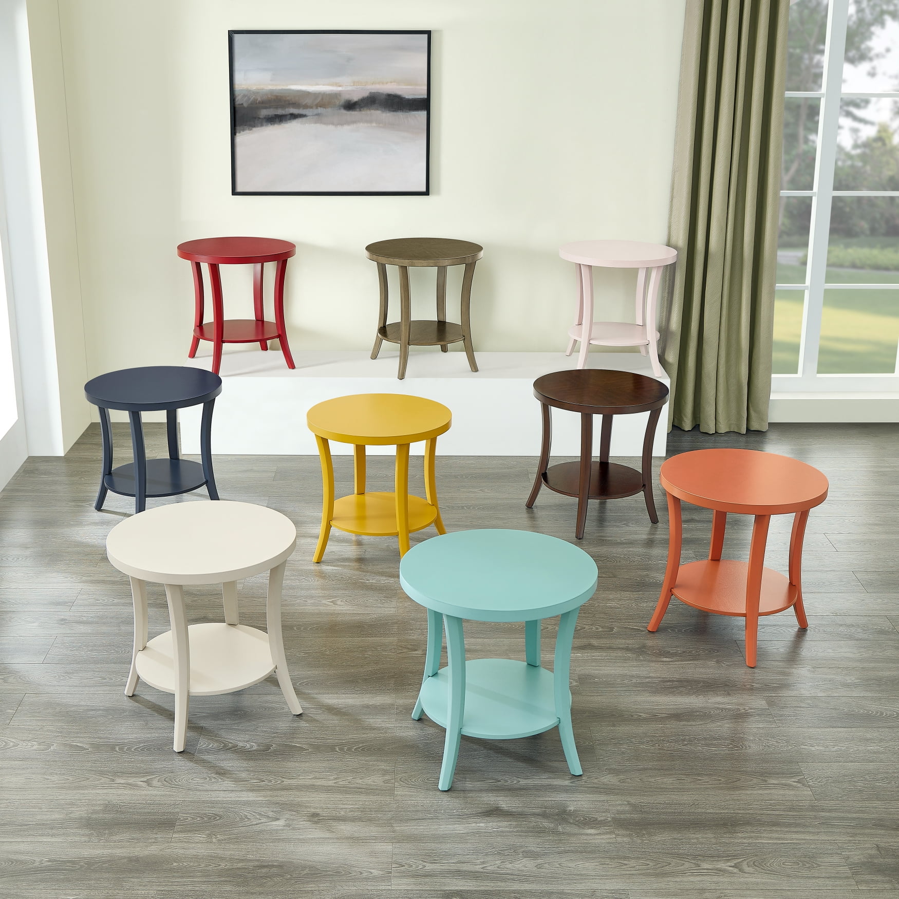 Roundhill Furniture Perth Contemporary Wood End Table - Image 6