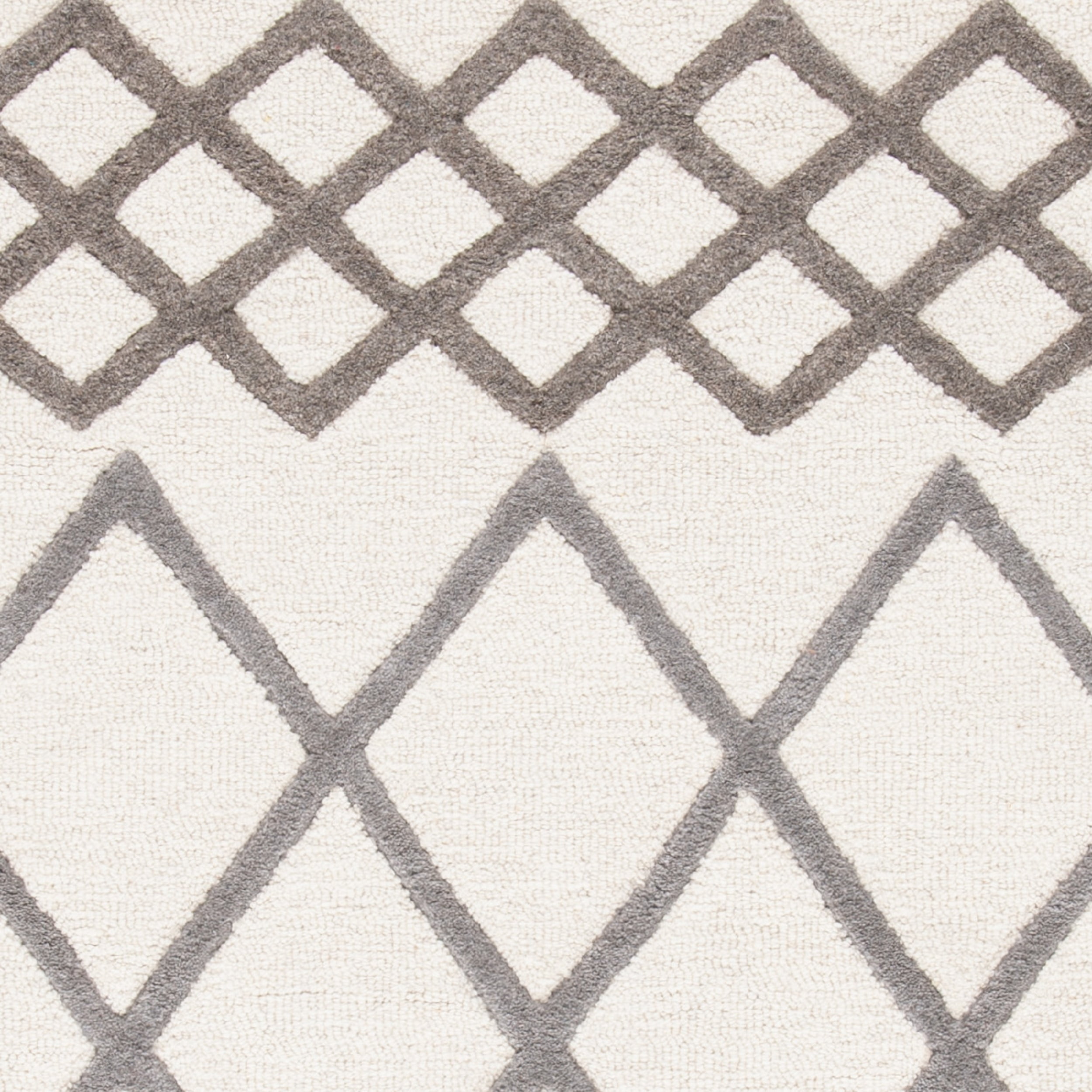 SAFAVIEH Glamour Drew Geometric Area Rug, Ivory/Grey, 5' x 8' - Image 3