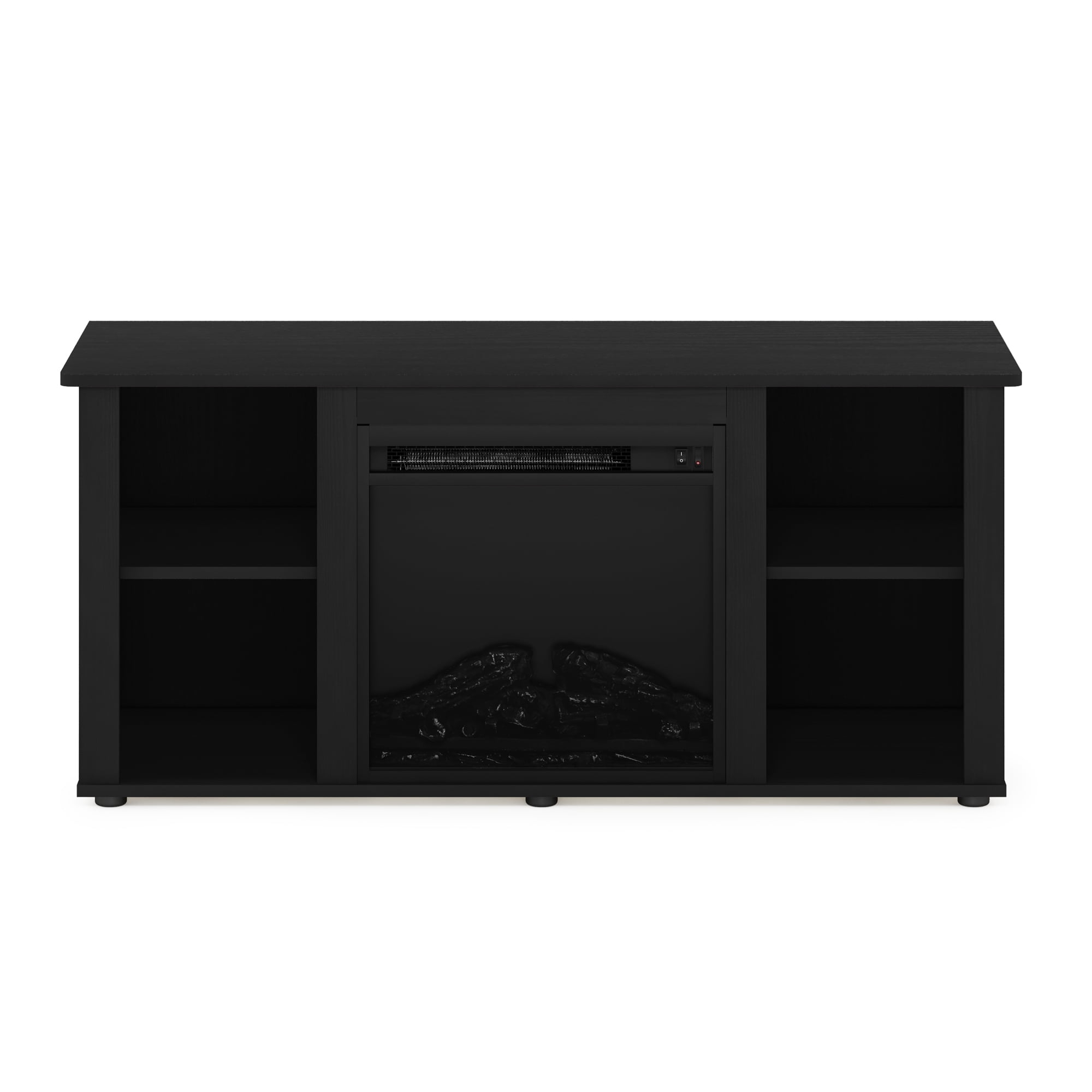 Furinno Jensen 55 Inch TV Stand with Fireplace, Americano - Image 3