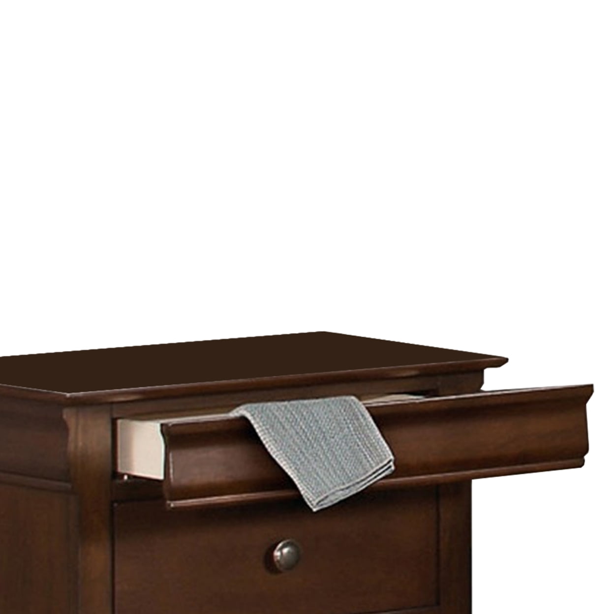 Lexicon Abbeville 3-Drawers Traditional Wood Nightstand in Brown Cherry - Image 6
