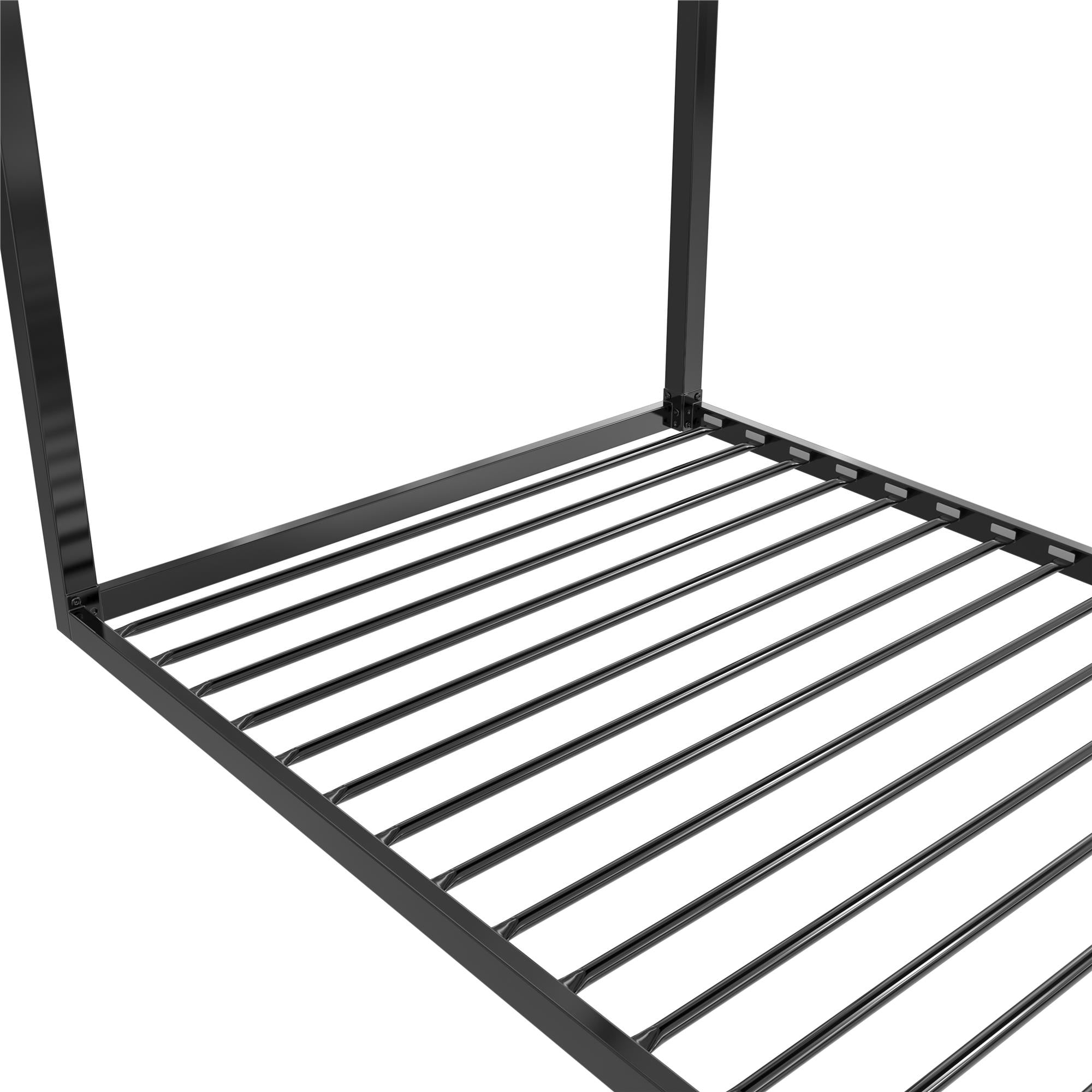Max & Finn Skyler Metal Montessori House Bed, Twin, Black - Image 16