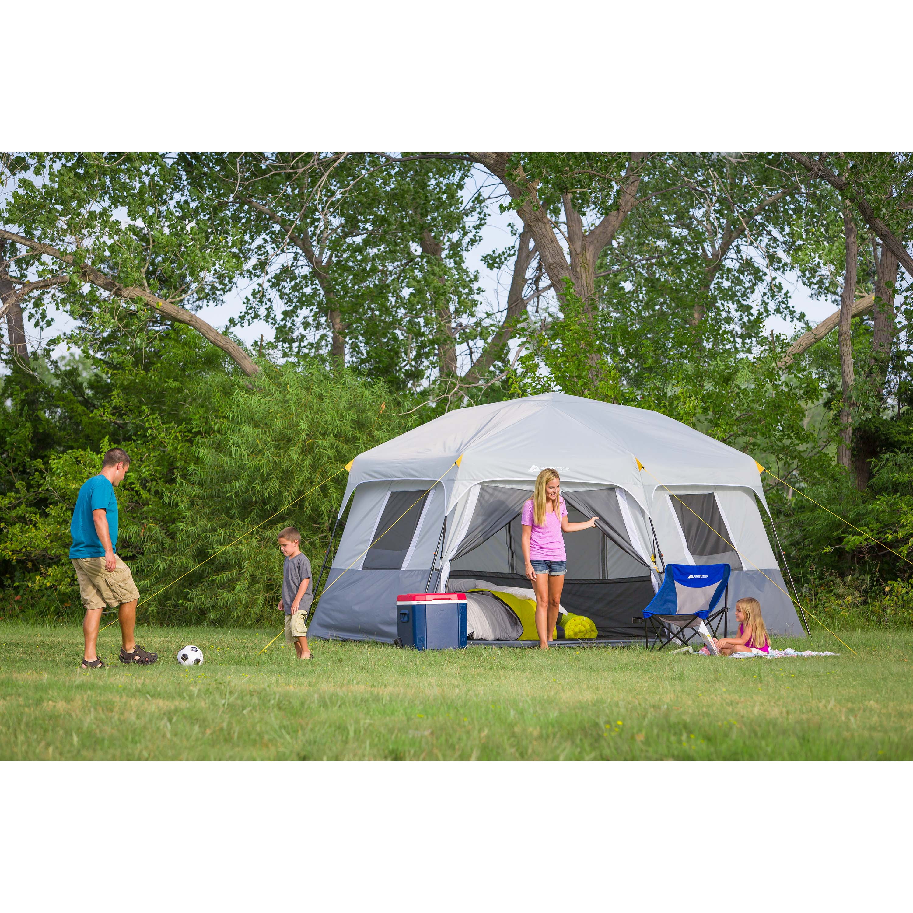 Ozark Trail 15' x 13' 8-Person Instant Hexagon Cabin Tent, 36.04 lbs - Image 12