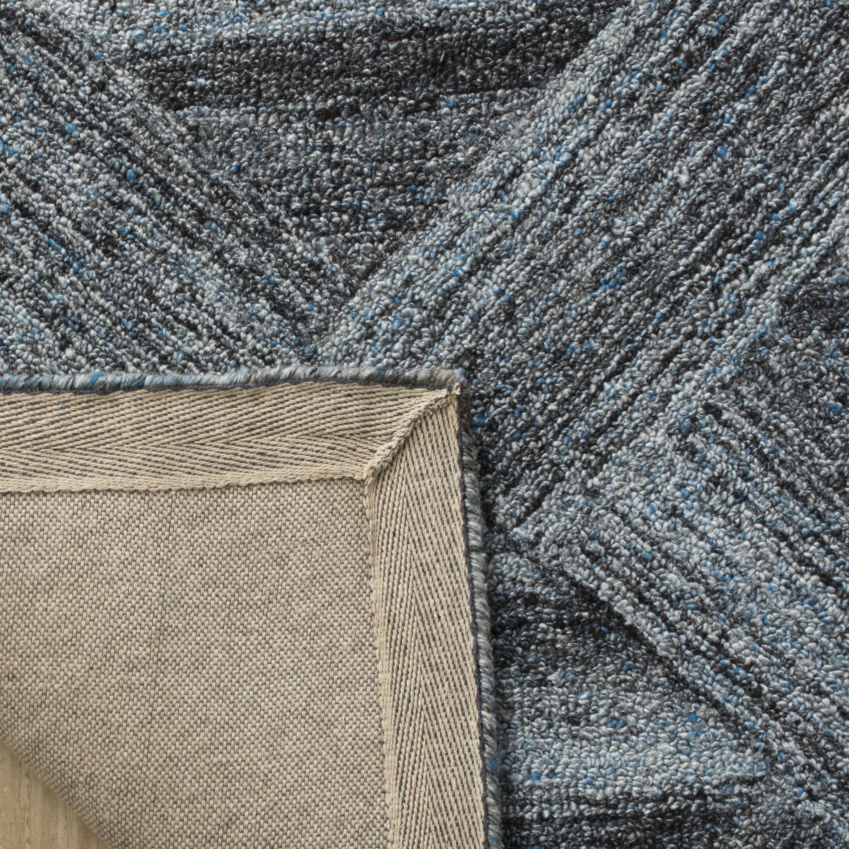 SAFAVIEH Abstract Phillis Geometric Area Rug, Blue/Black, 4' x 6' - Image 3