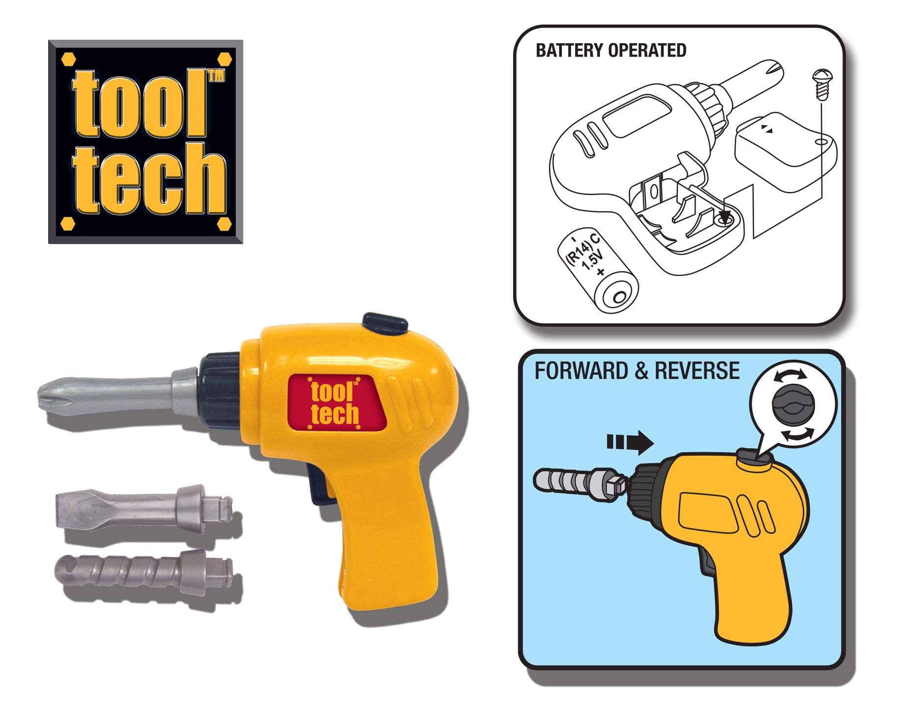 Red Box Tool Tech Take Along Work Bench Set with 50+ Pieces, Folds up, Children 3+ Years - Image 3