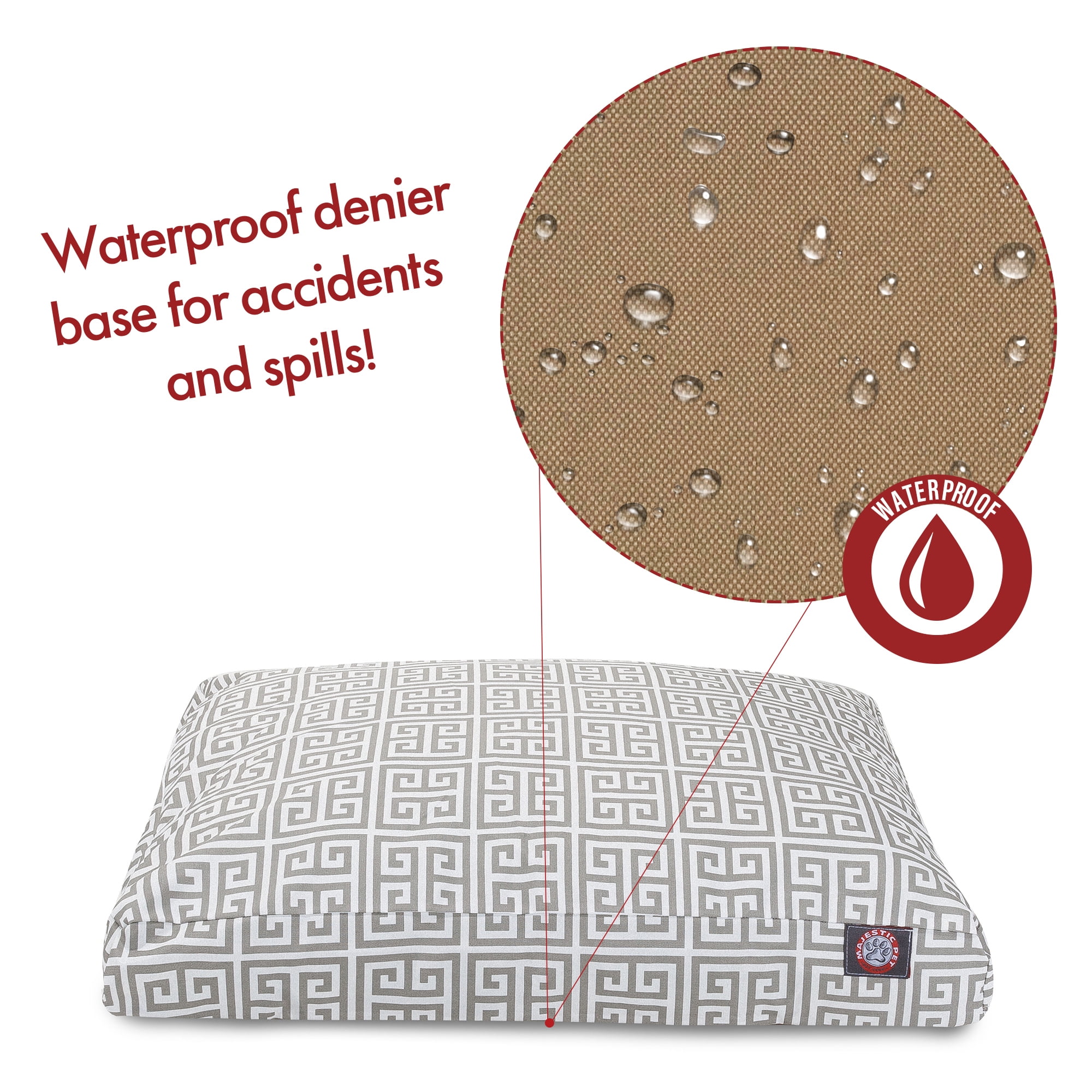 Majestic Pet | Towers Rectangle Pet Bed For Dogs, Removable Cover, Grey, Extra Large - Image 3