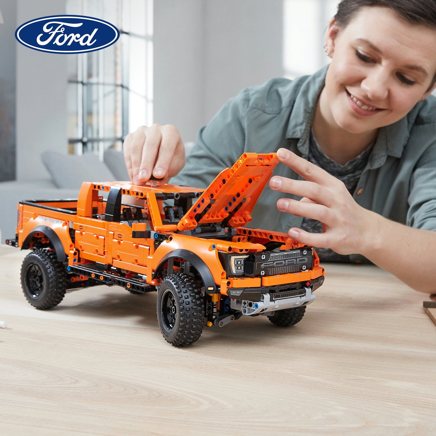 LEGO Technic Ford F-150 Raptor 42126 Model Building Kit; Enjoy an Immersive Build Recreating the Features and Functions of the Powerful Ford F-150 Raptor Pickup Truck (1,379 Pieces) - Image 8