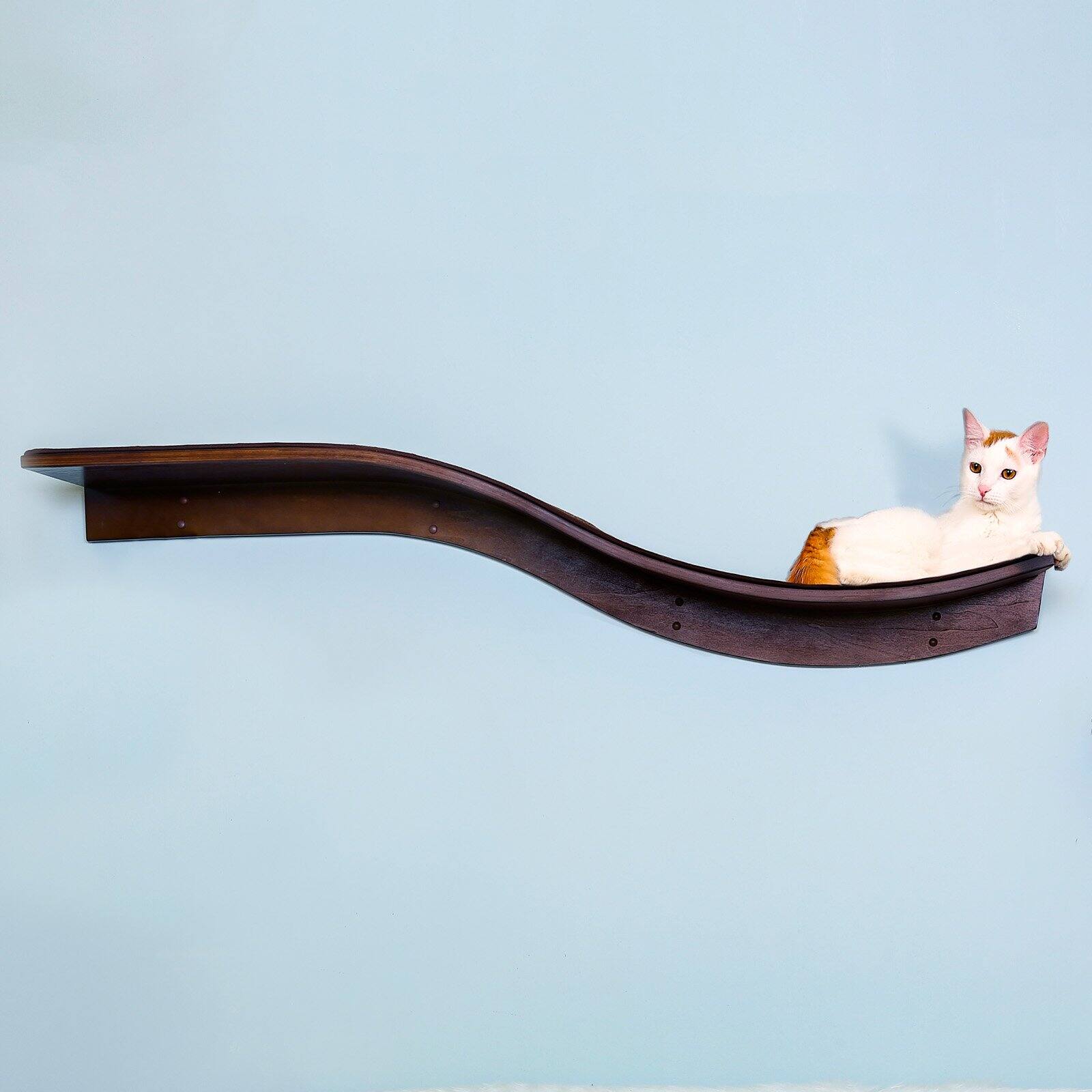 The Refined Feline, Lotus Branch Cat Shelf, Espresso - Image 10