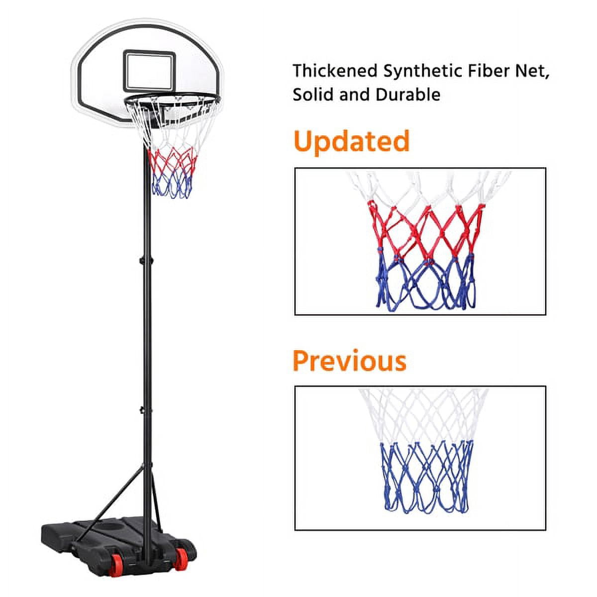 Alden Design 6.4-8.2 ft Adjustable Height Basketball Hoop System Indoor/Outdoor ( Kids/Youth) - Image 6