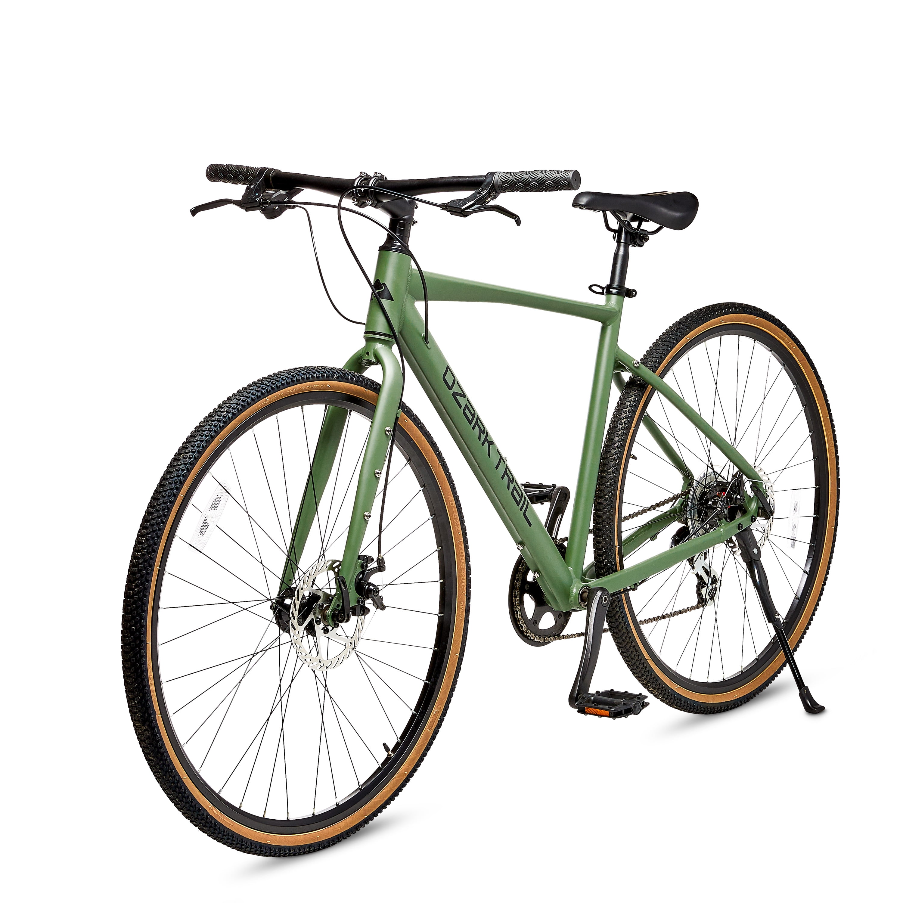 Ozark Trail 700C G.1 Explorer Flat Bar Gravel Bike, Small Frame, Fits Riders 5'1" - 5'5", Green, Adult, Unisex - Image 8