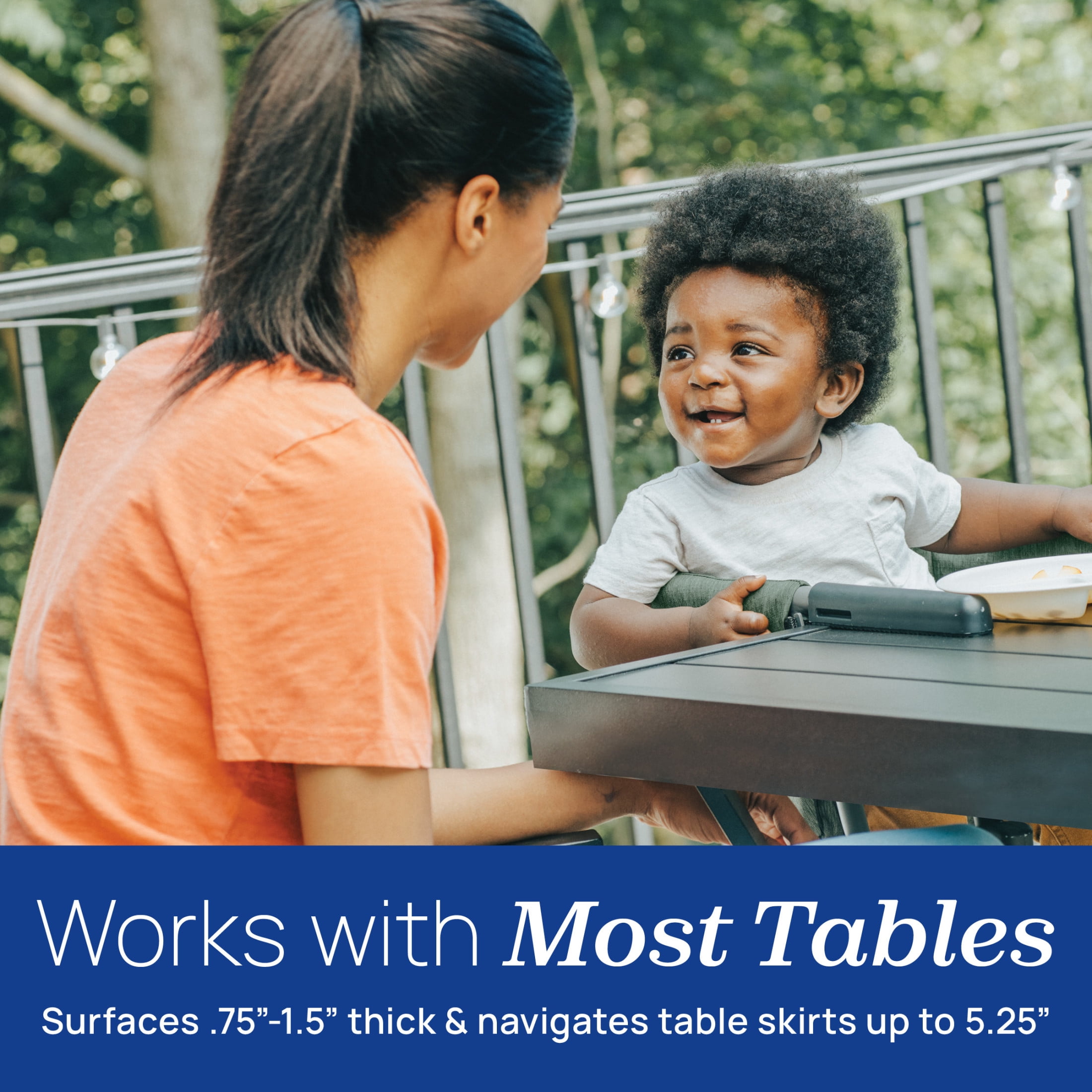 Chicco FastLock Hook-On Table Chair for Babies and Toddlers - Black (Black), New - Image 2