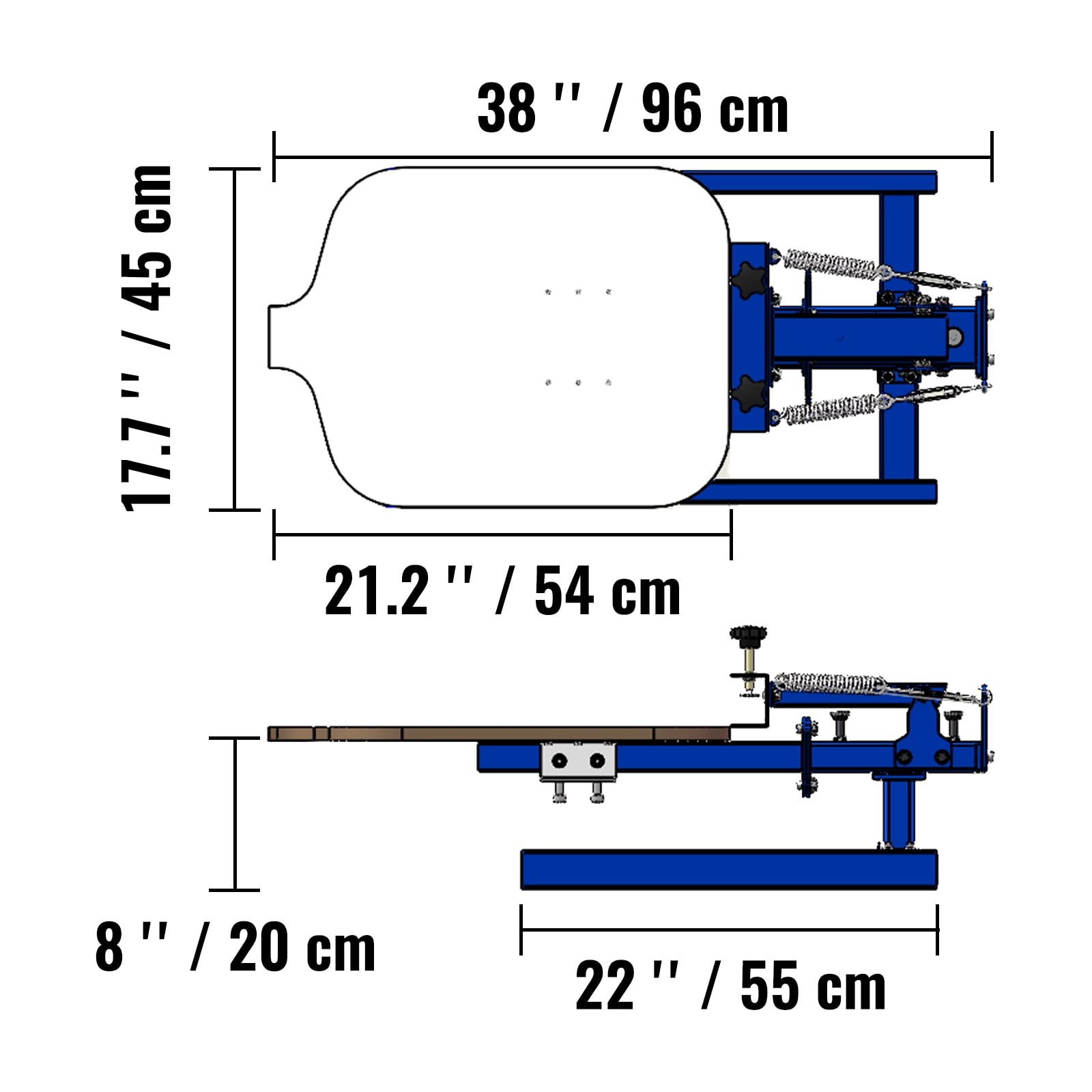 VEVOR Screen Printing Machine, 1 Color 1 Station Screen Printing Press, 21.7"X 17.7" Silk Screen Printing for T-Shirt DIY Printing Remoting Machine 1 Color 1 Station Screening Screen Printing Press - Image 6