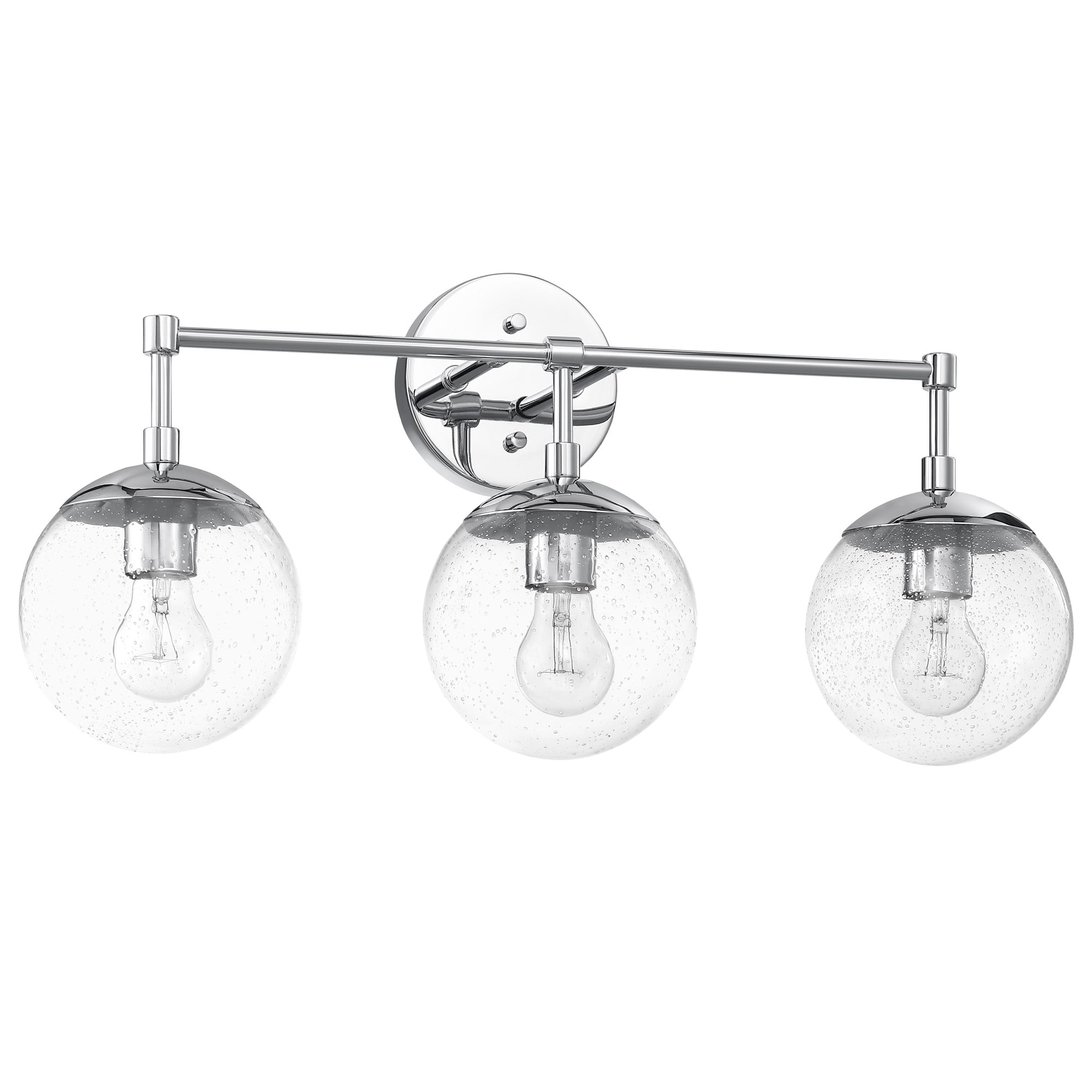 Design House Gracelyn Modern 3-Light Vanity Globe Light Fixtures, Polished Chrome - Image 12