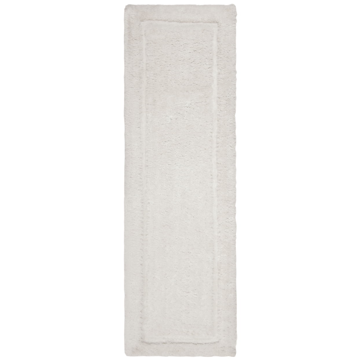 SAFAVIEH Glamour Douglas Solid Shag Area Rug, Ivory, 5' x 8' - Image 2