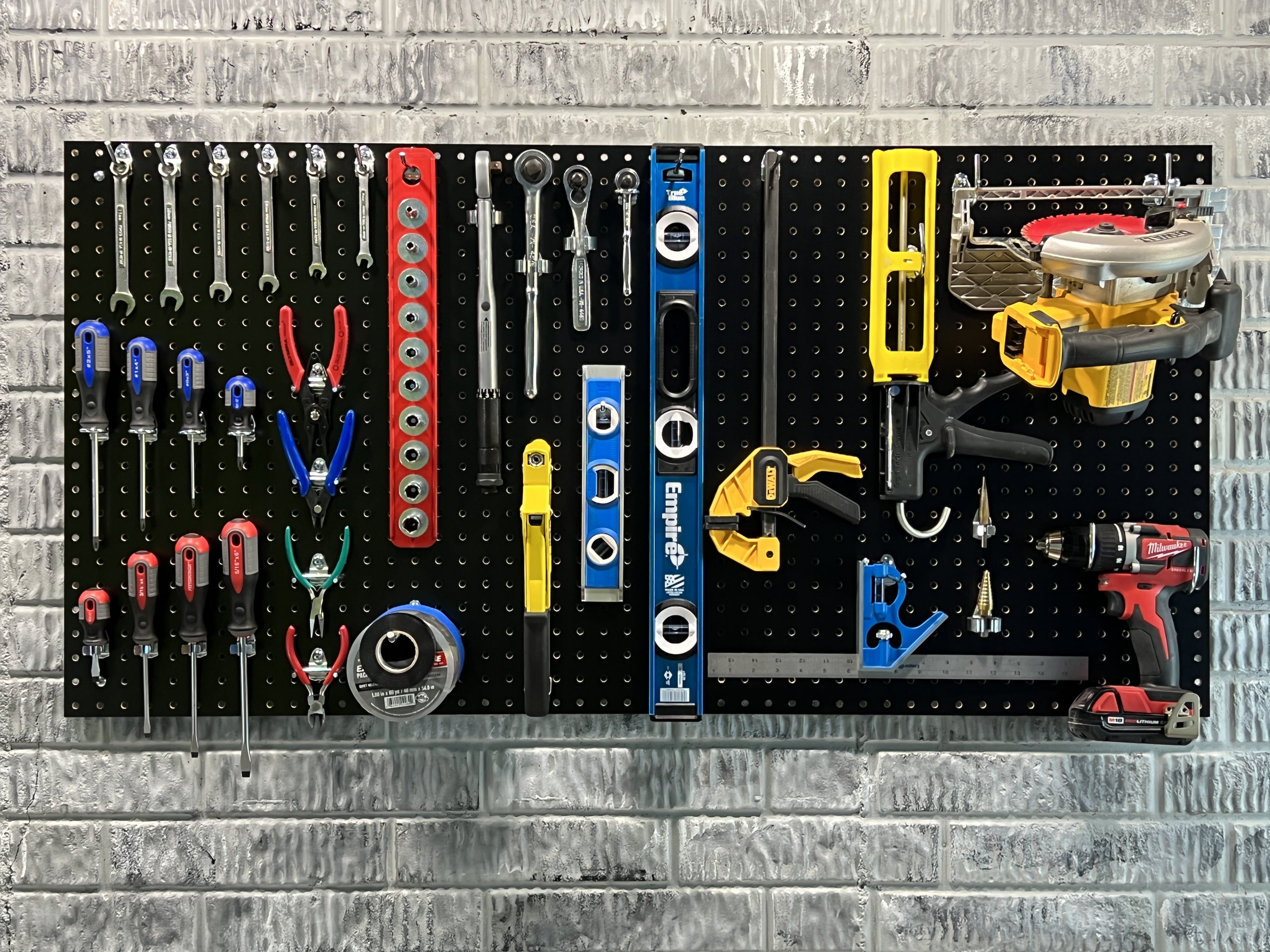 Triton Products® Black High Density Fiberboard Pegboards, Two Pack - Image 3