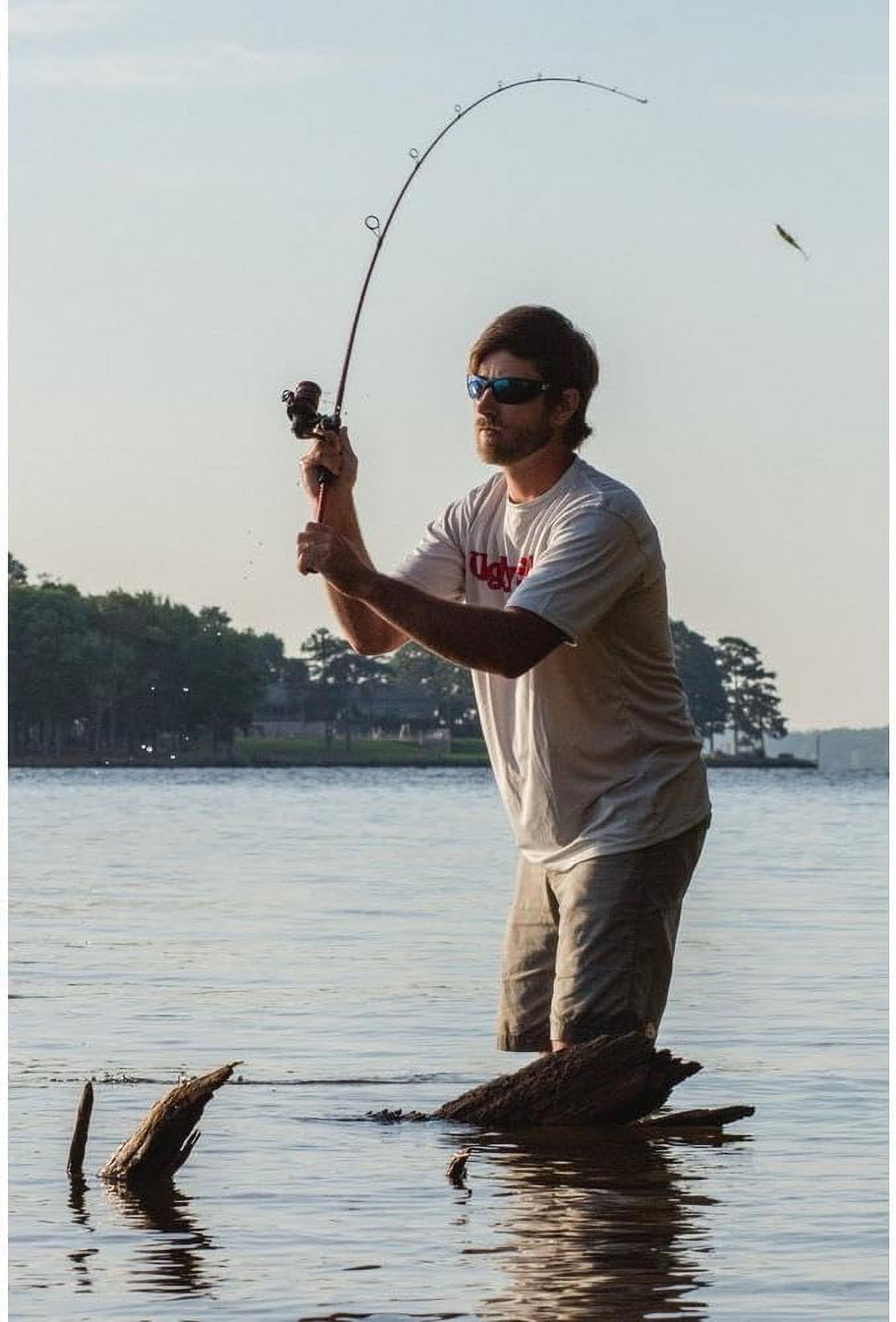 Ugly Stik Carbon Spinning Rod, 6'6" Medium Fishing Rod, 2 Piece - Image 5