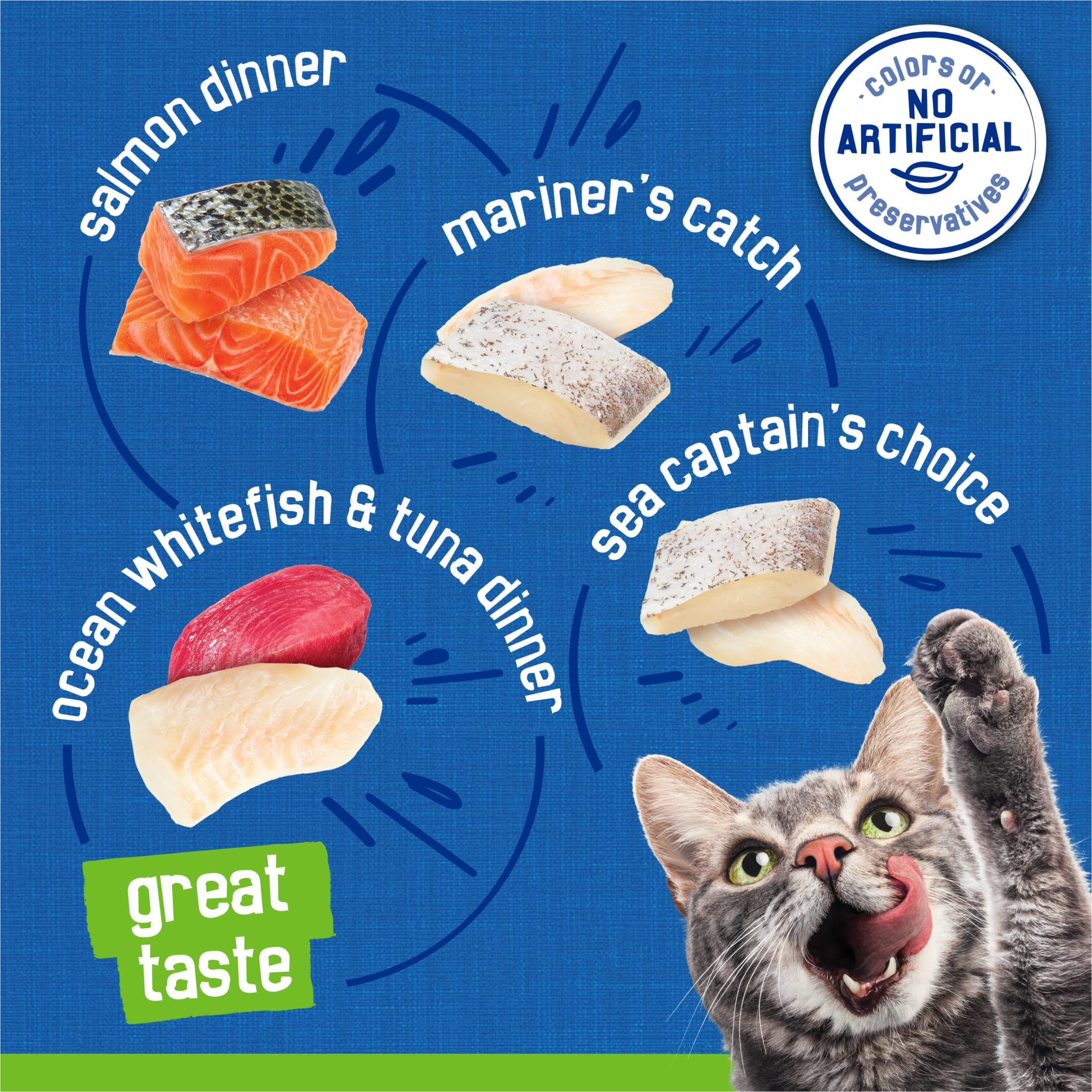 (2 pack) Purina Friskies Pate Seafood Favorites Variety Pack, Wet Cat Food, 5.5 oz Cans, 32 Pack - Image 4