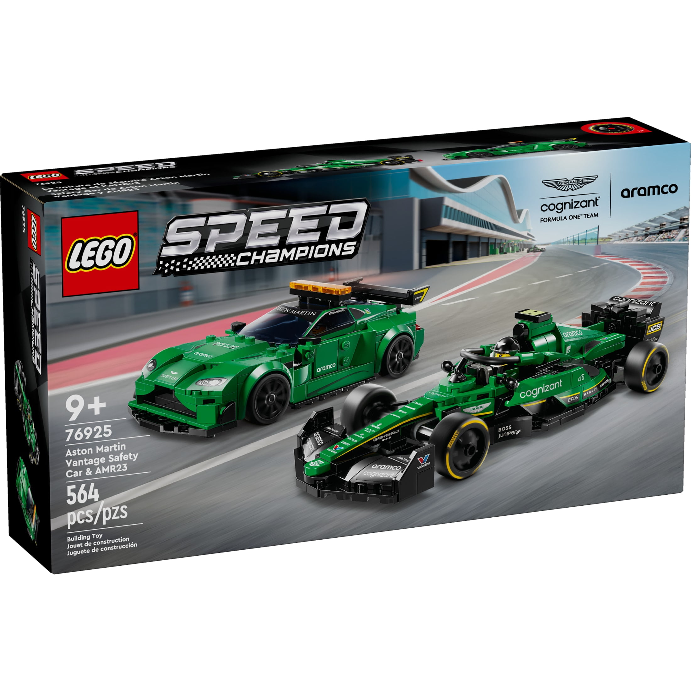 LEGO Speed Champions Aston Martin Safety Car & AMR23 Building Toys - Race Car Toy for Kids, Boys & Girls, Ages 9+ - Gift for Christmas - W/ 2 Minifigures - 76925 - Image 4