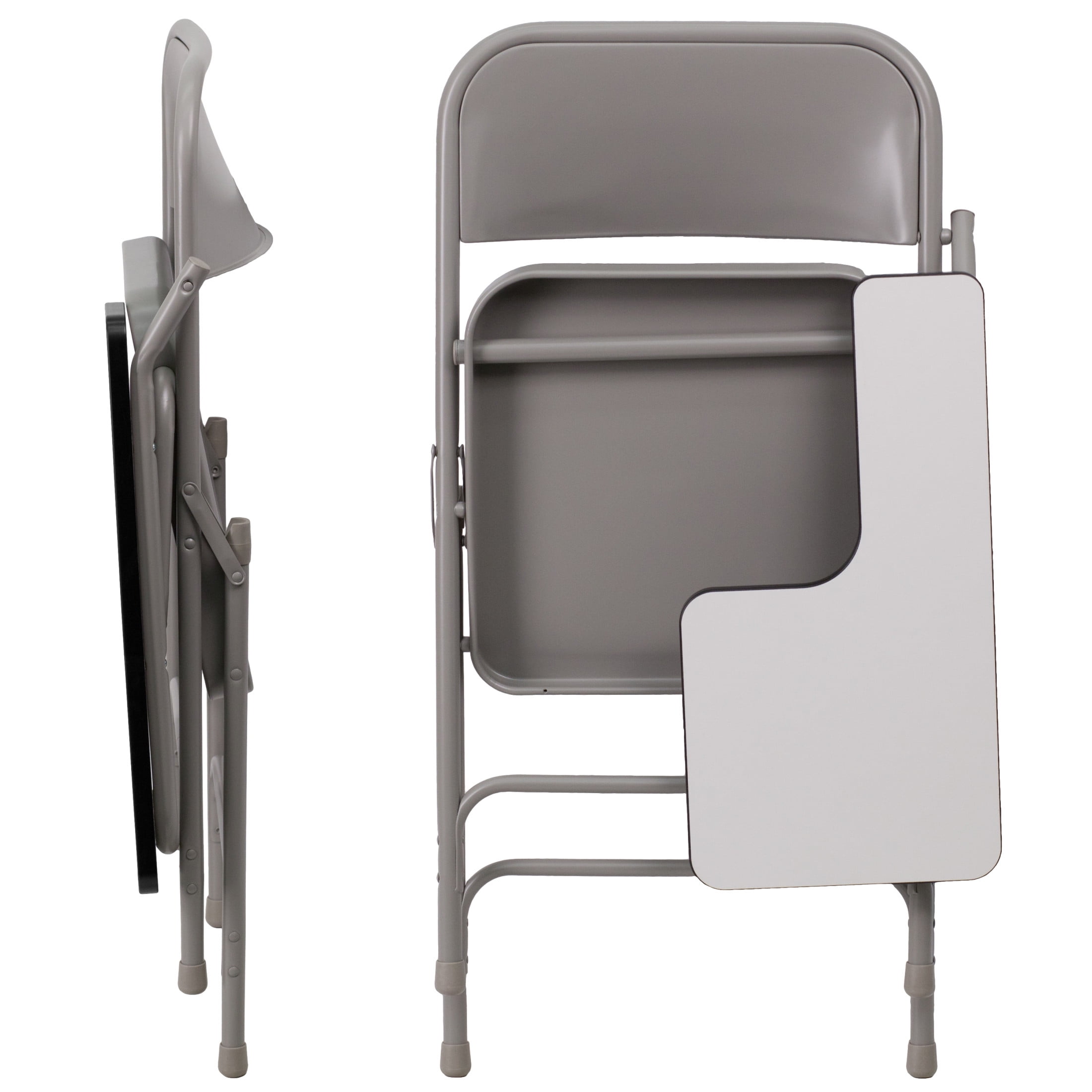 Flash Furniture Ralph Premium Steel Folding Chair with Left Handed Tablet Arm - Image 11