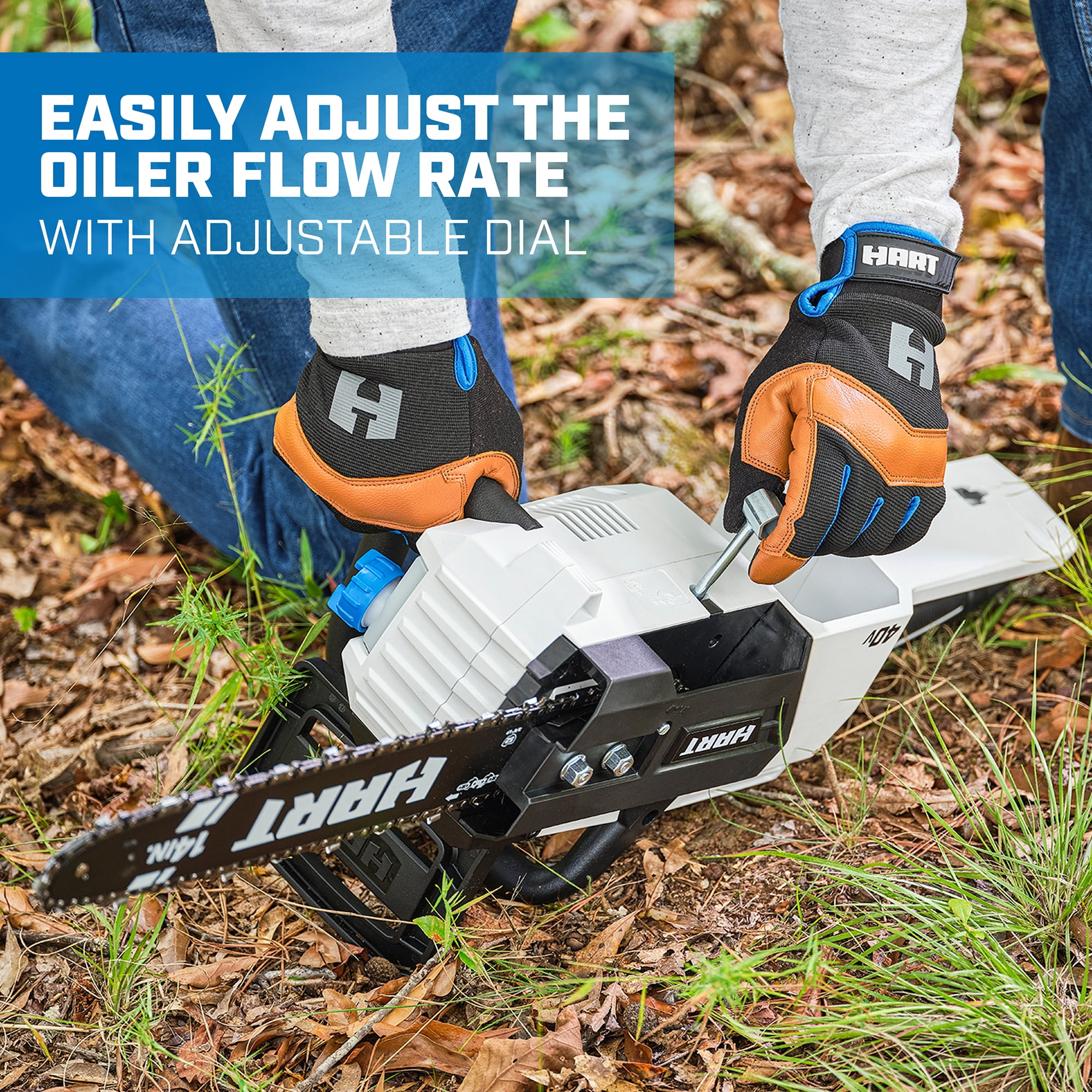 HART 40V Cordless Brushless 14 inch Chainsaw Kit (1) 4.0Ah Lithium-Ion Battery - Image 3