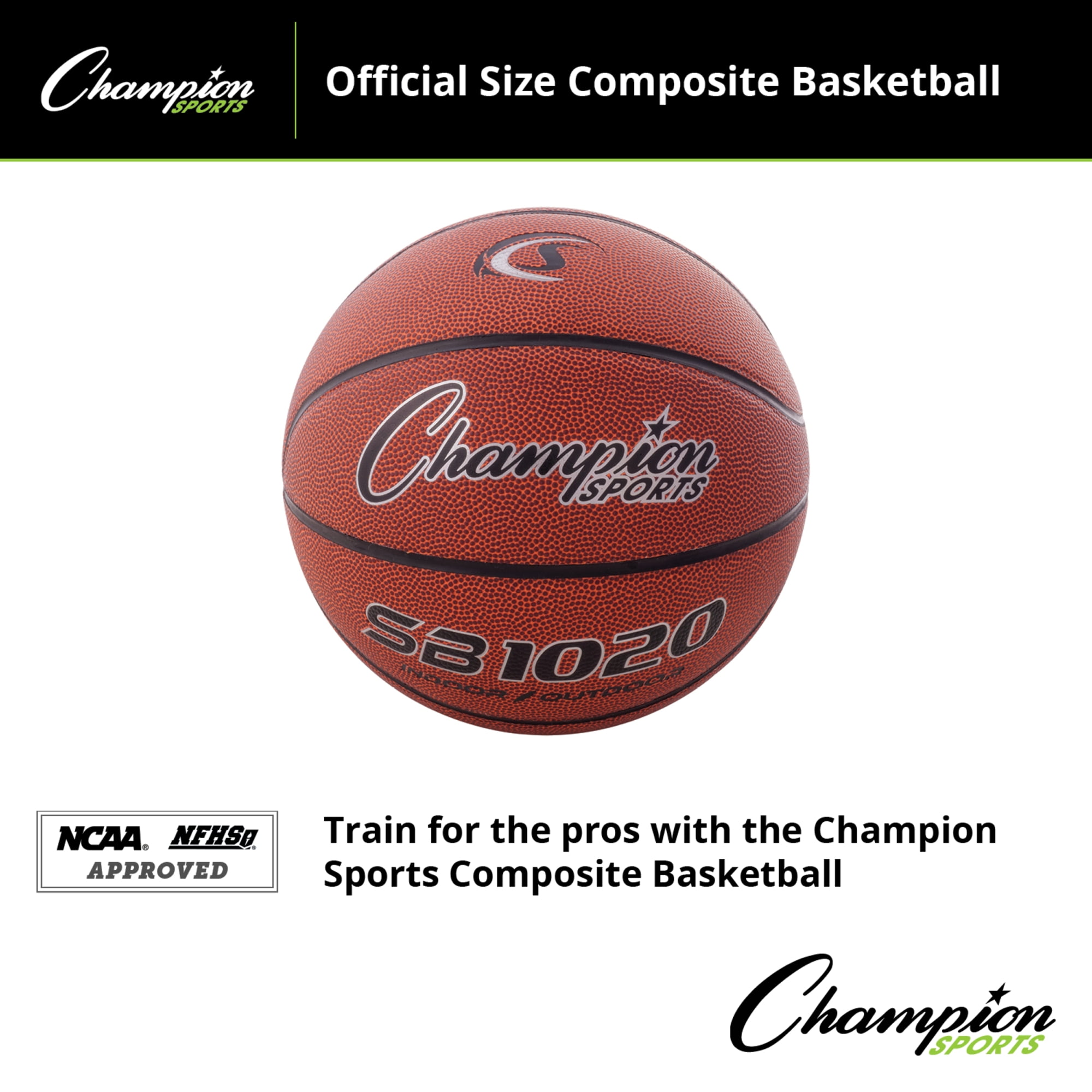 Champion Sports-SB1020 Composite Game Basketballs, Composite Basketball, Official (Size 7 - 29.5") - Image 4