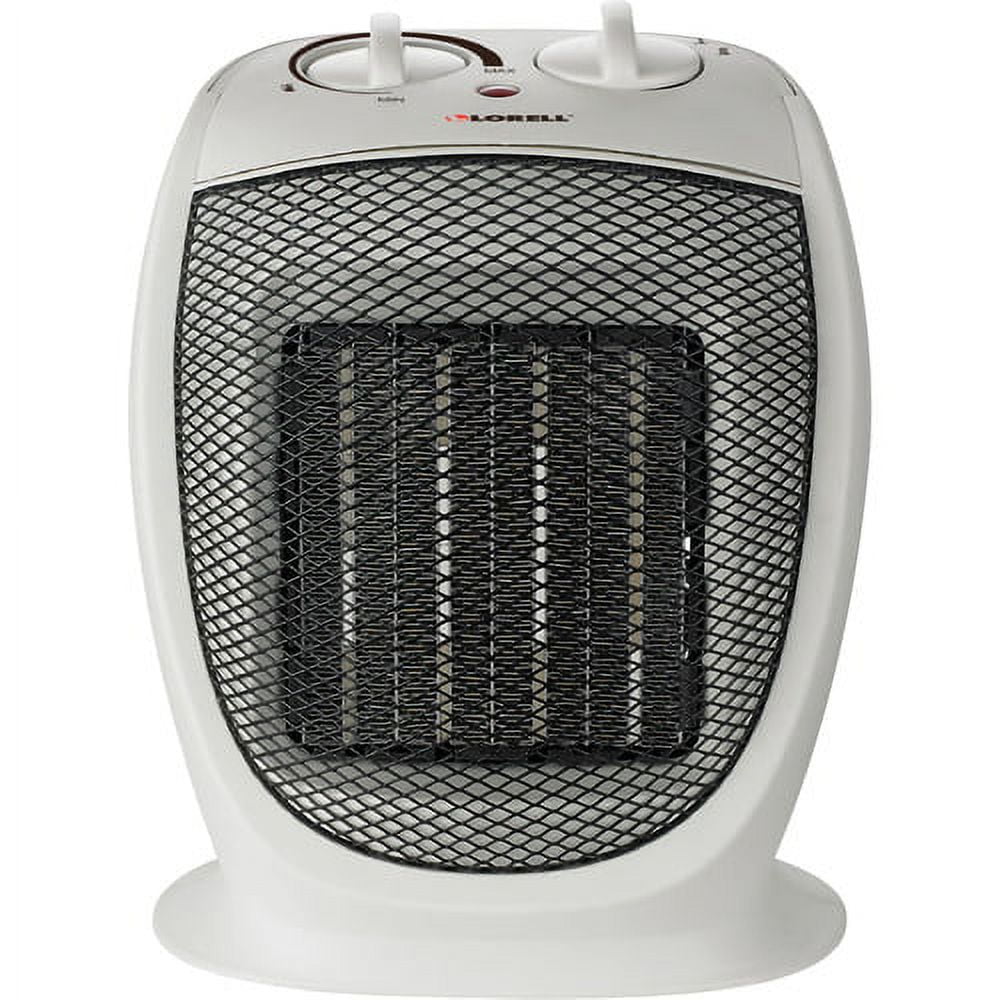 Lorell Ceramic Heater Ceramic - 2 x Heat Settings - Portable - White - Image 2