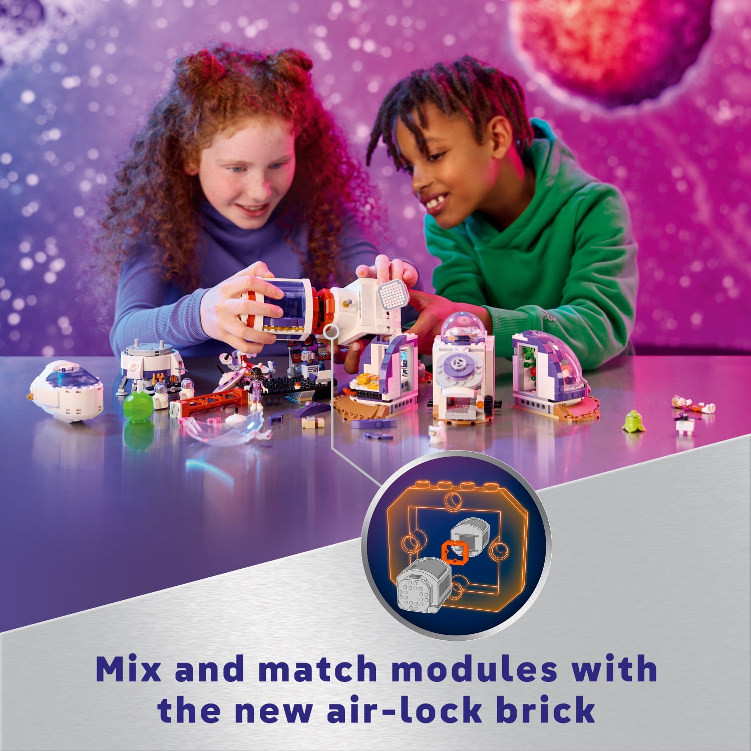 LEGO Friends Mars Space Base and Rocket Set, Science Toy for Pretend Play with 3 Mini-Dolls and Spaceship Toy, Gift for Girls, Boys and Kids Ages 8 and Up who Love Tech and Outer Space Toys, 42605 - Image 3