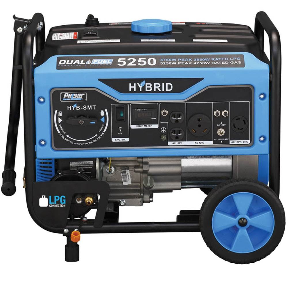 Pulsar 5250 Watt Portable Gasoline and Liquid Propane Generator with Outlets - Image 2