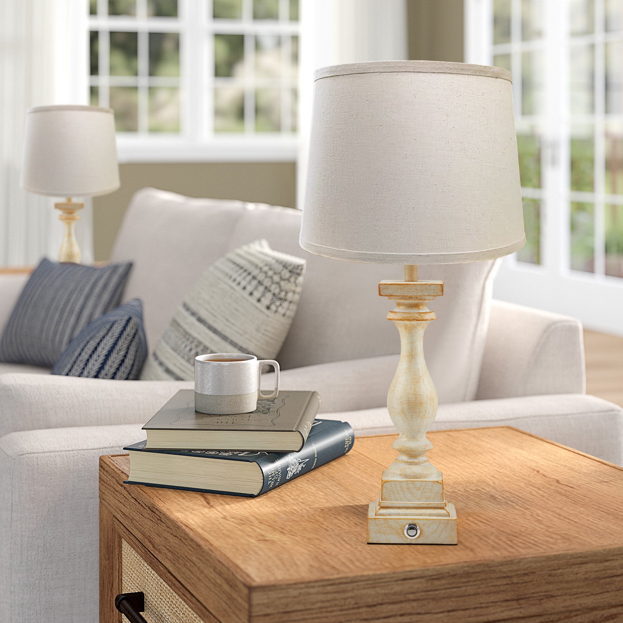 Hommow Table lamp Set of 2,Nightstand Lamps 3-Way Dimmable with 2 USB Charging Portsfor Living Room Bedroom - Image 9