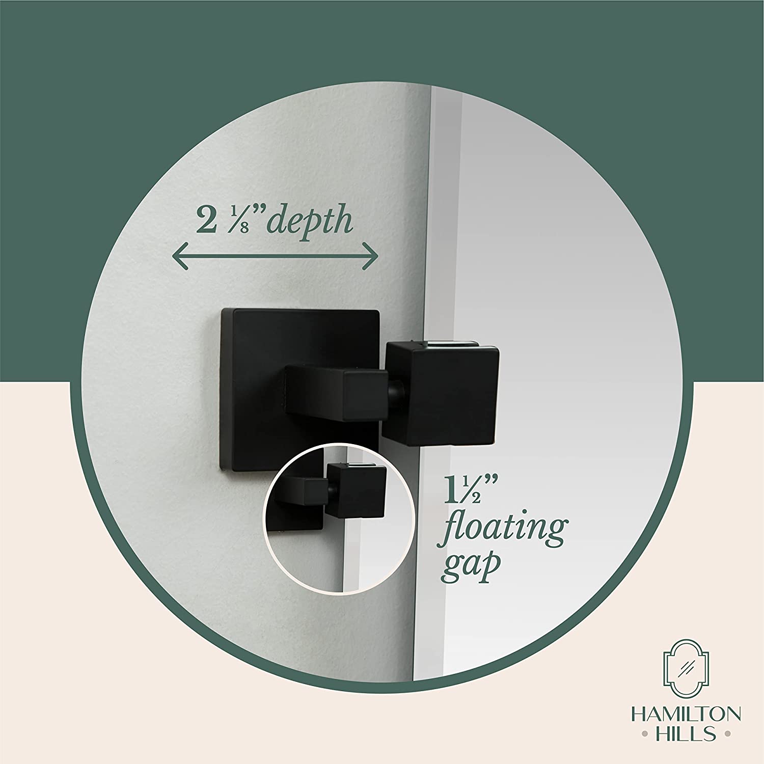 Hamilton Hills 20" X 30" Rectangle Square Black Pivot - Image 4