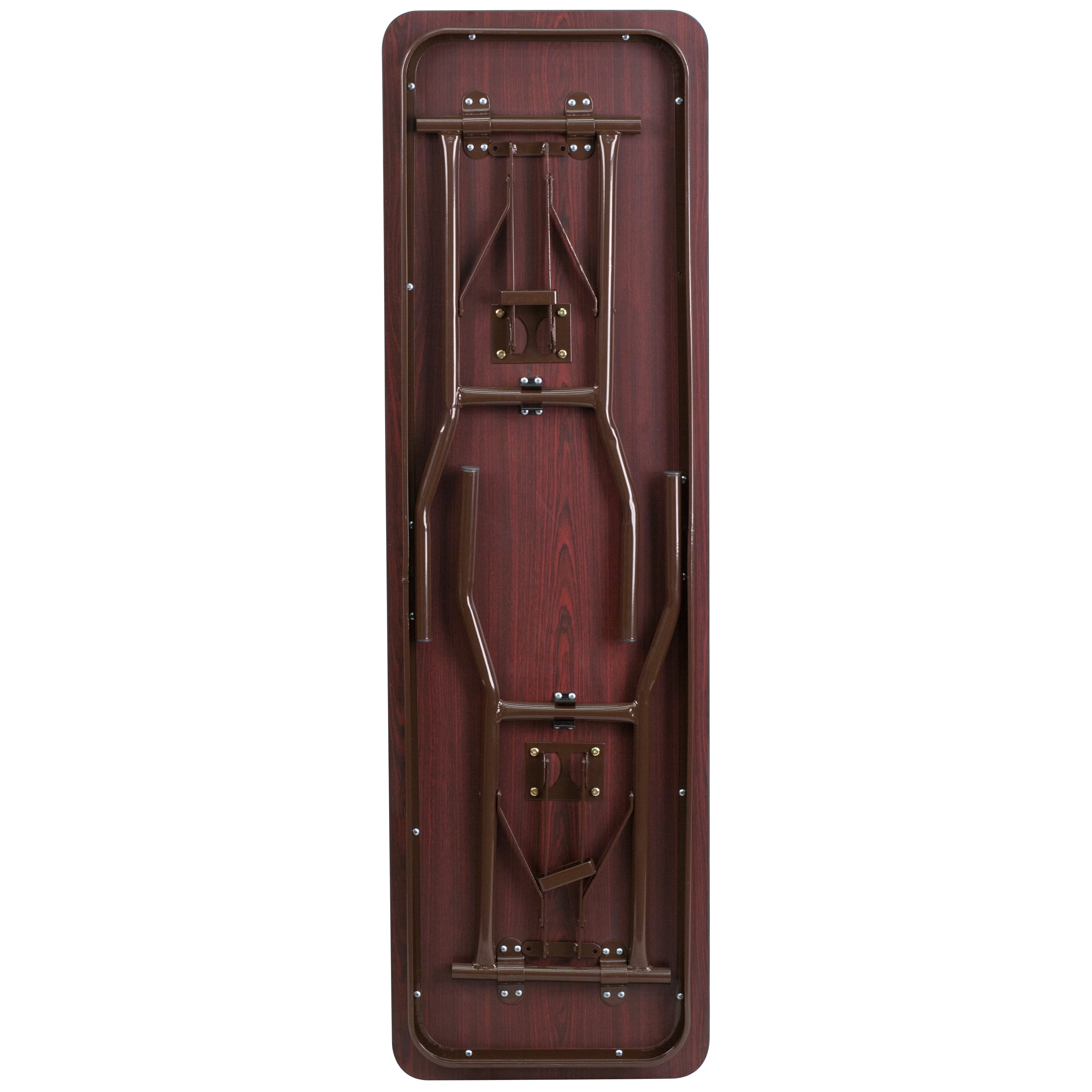 Flash Furniture 5-Foot High Pressure Mahogany Laminate Folding Training Table - Image 3