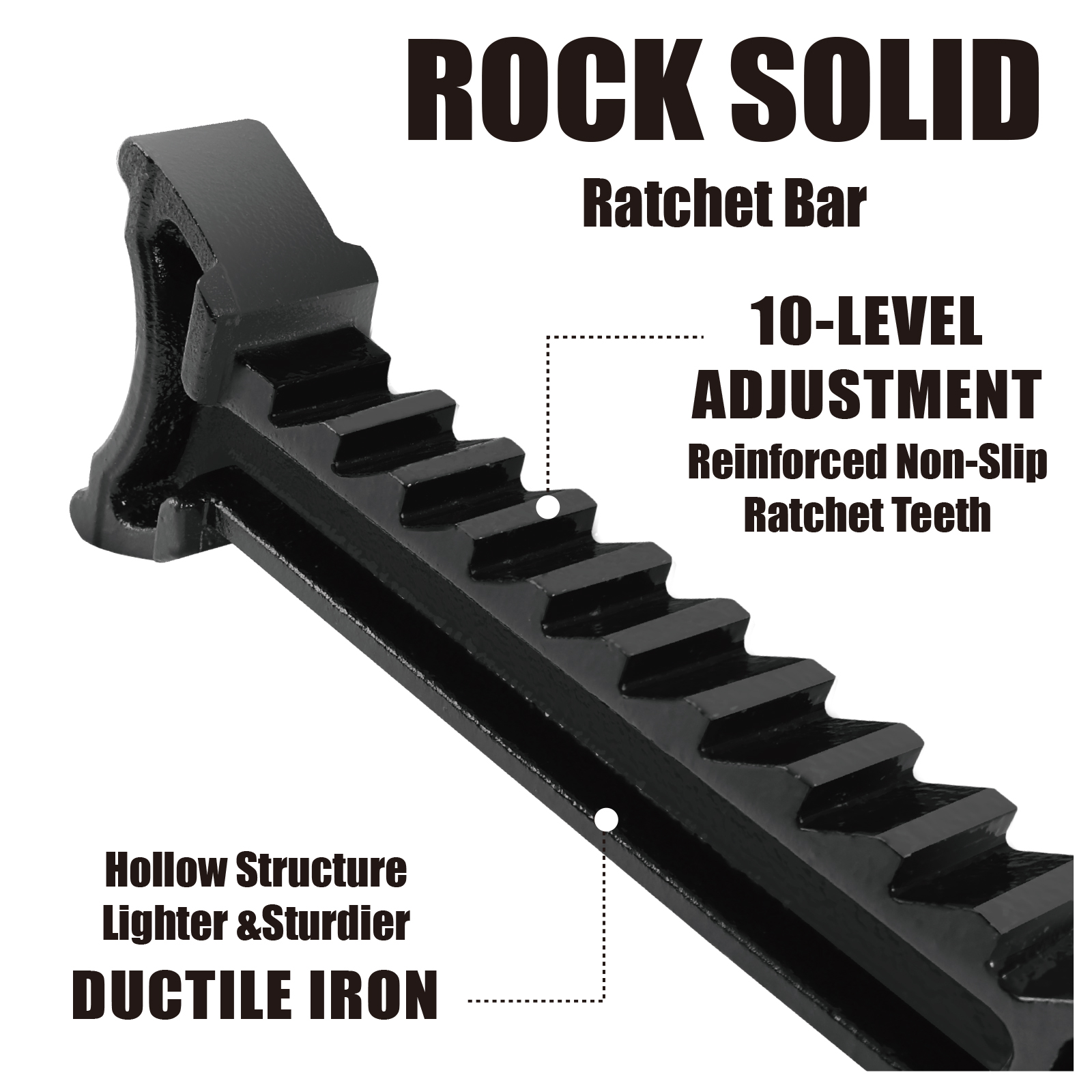 Torin 3 Ton Heavy Duty Jack Stands Double Locking Pins Car Jack Stand, Black, 1 Pair, W43005AB - Image 5