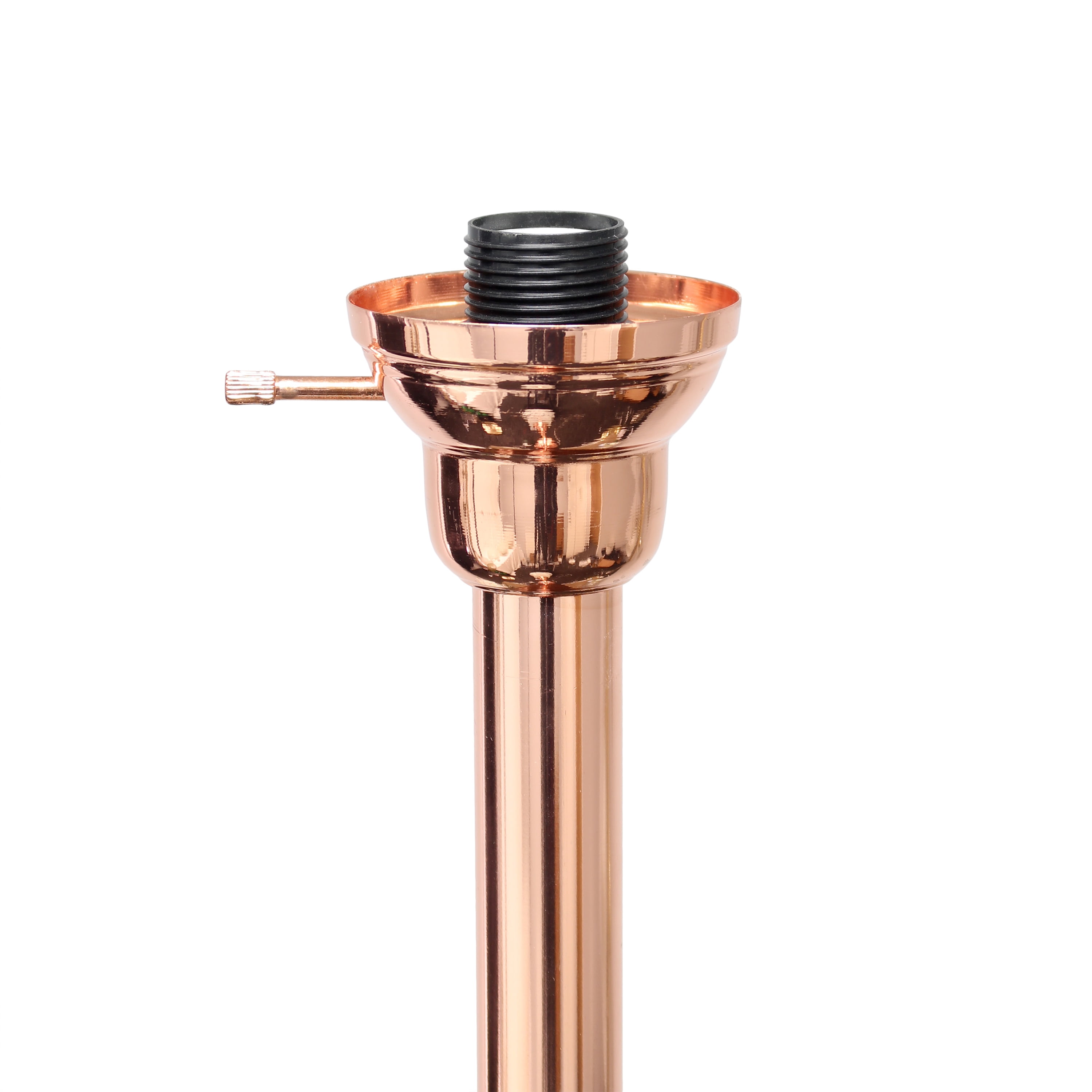 Elegant Designs 71" 3-Light Floor Lamp with White Scalloped Glass Shades, Rose Gold - Image 5